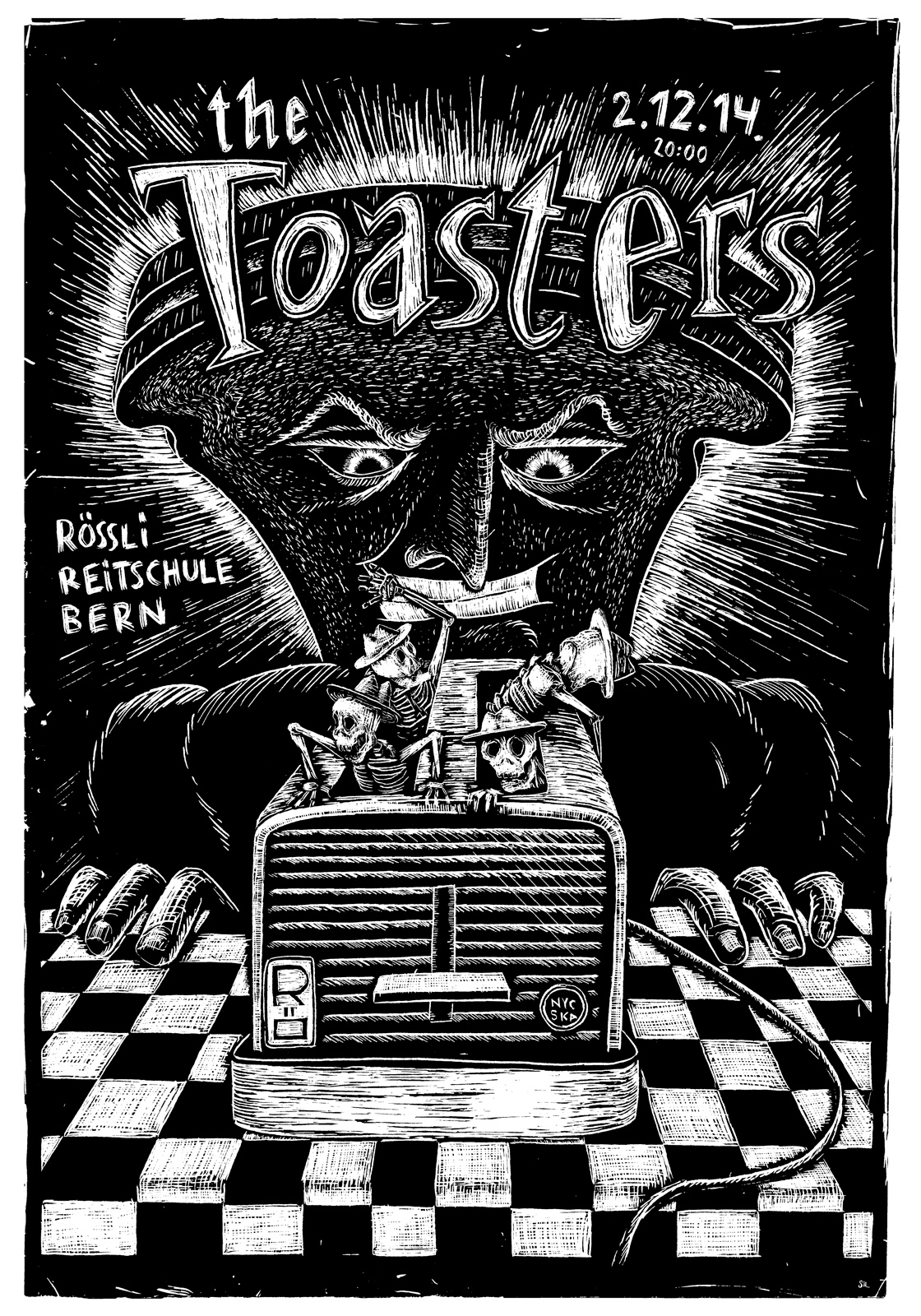 The Toasters — Konzerplakat Siebdruck