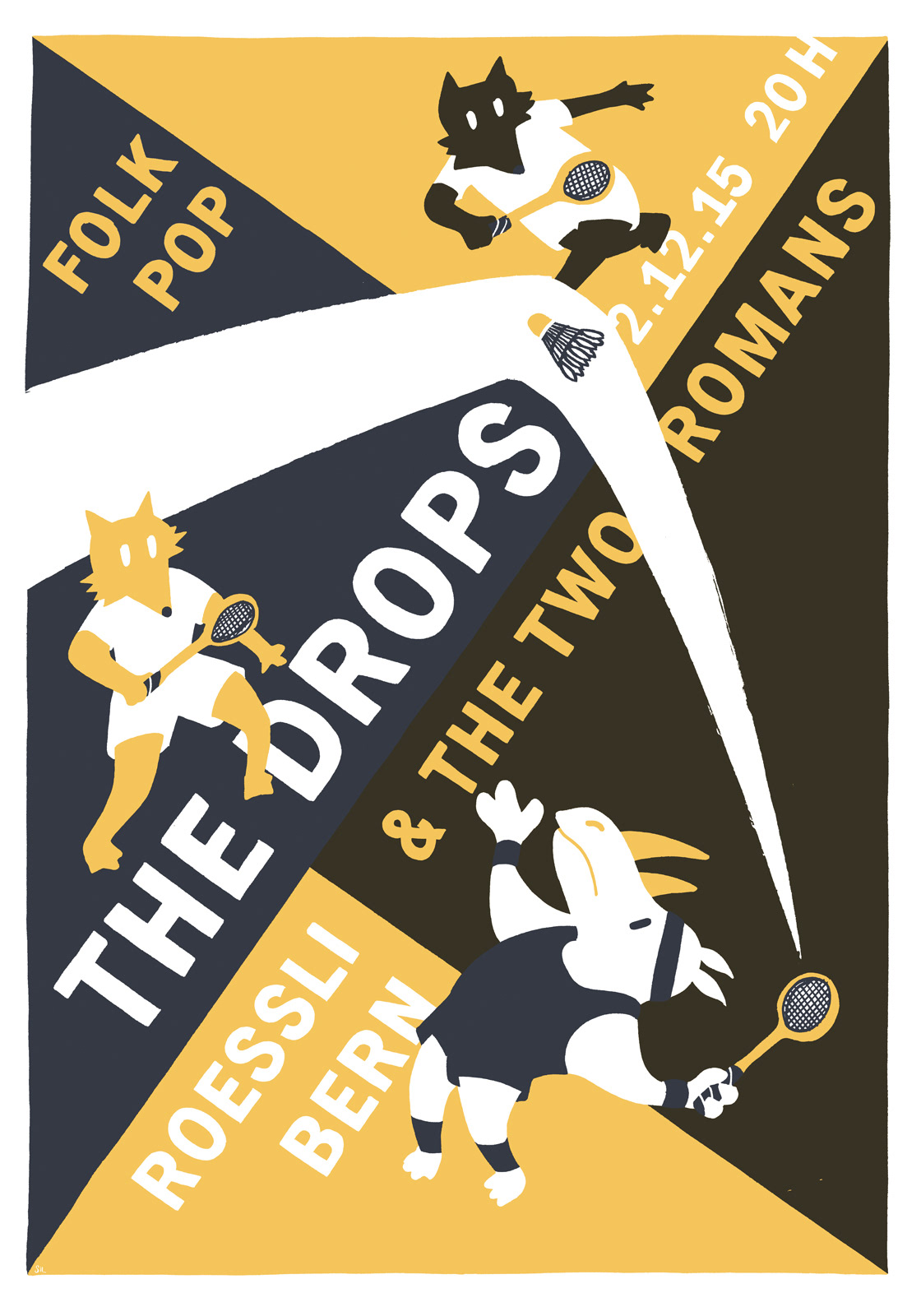 The Drops — Konzerplakat Siebdruck