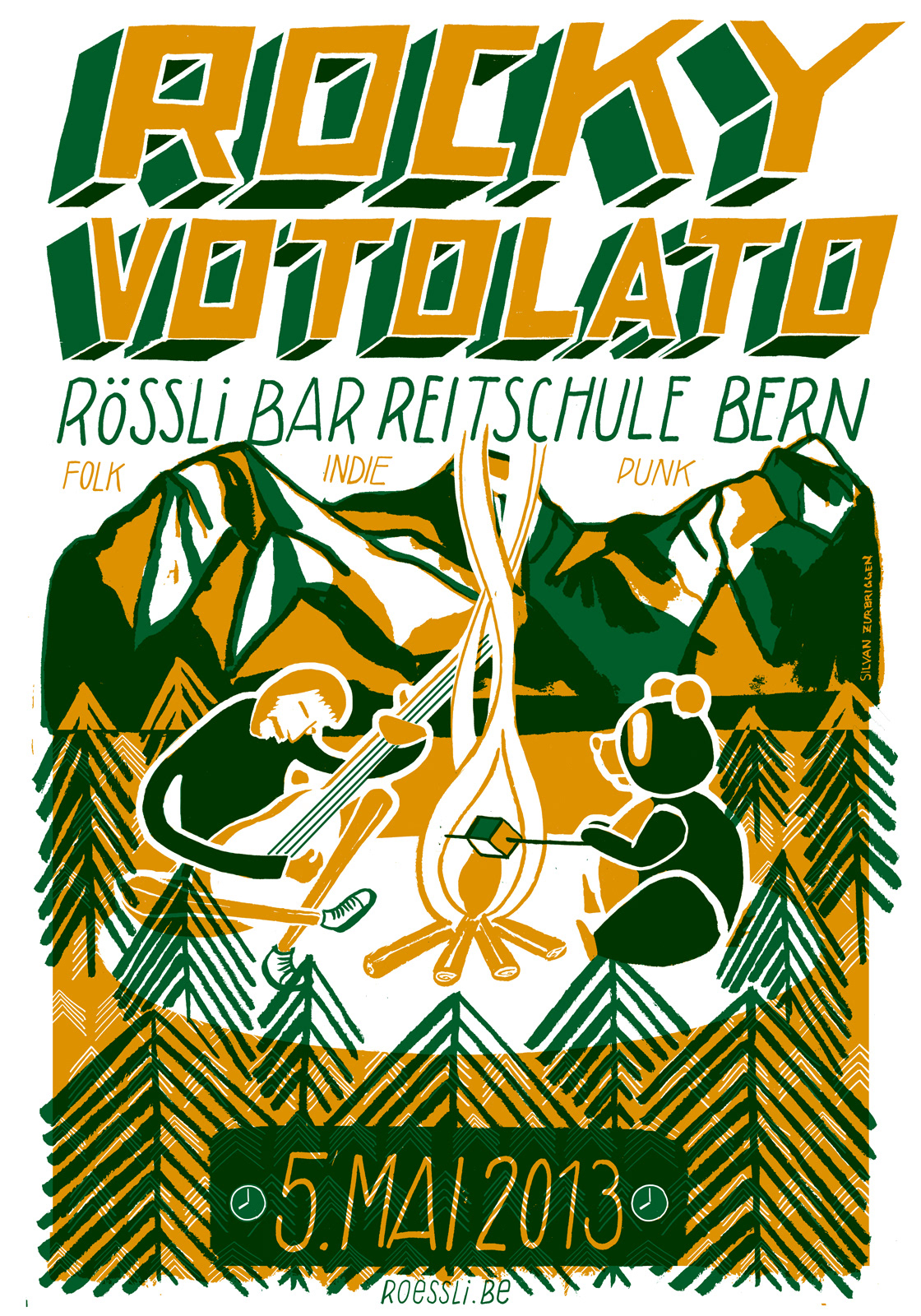 Rocky Votolato — Konzerplakat Siebdruck