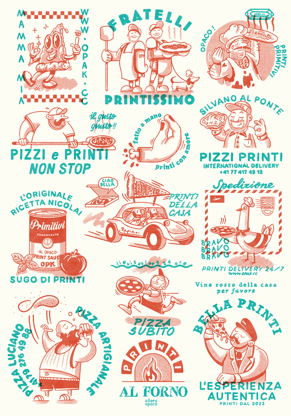 pizzi e printi — siebdruck