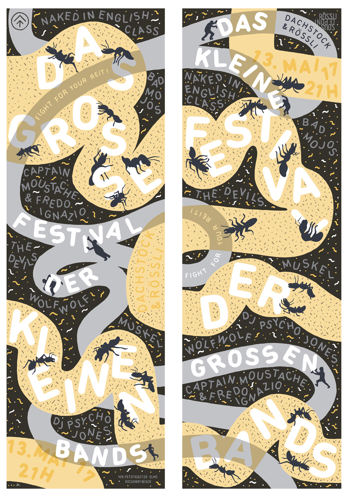 Das Grosse Festival der Kleinen Bands — Konzertplakat dachstock