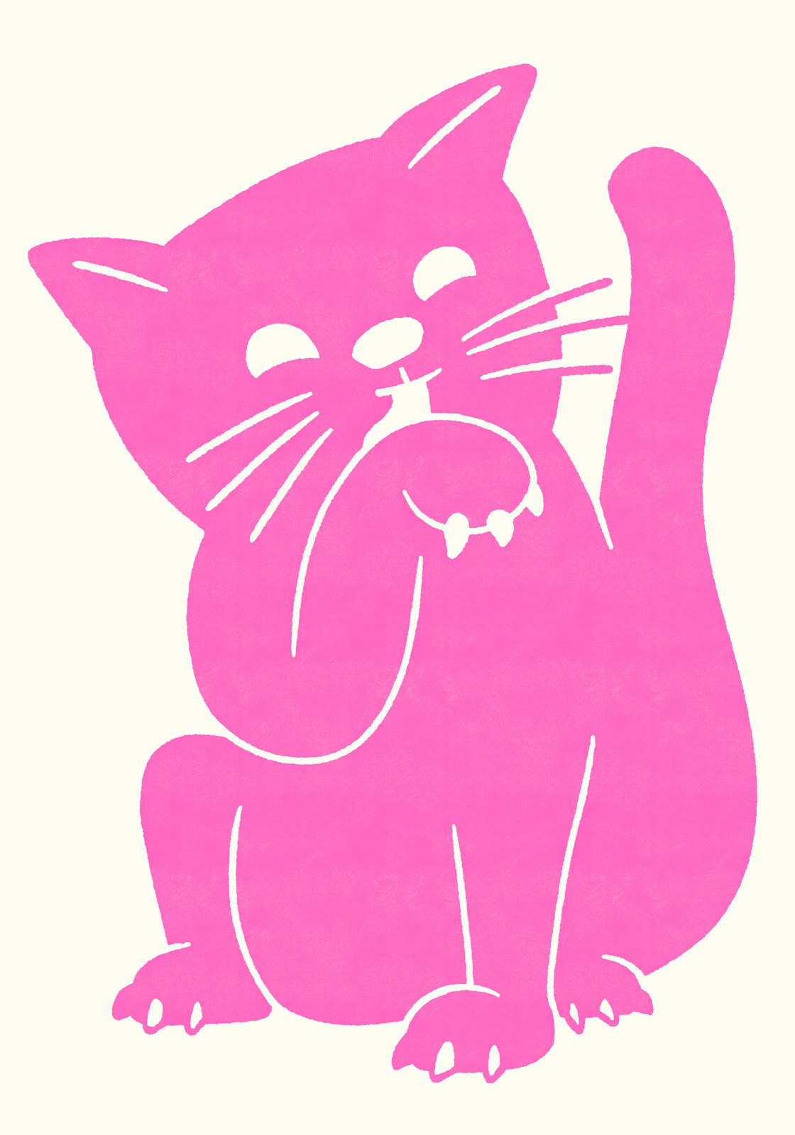 Kitty Pink — Siebdruck
