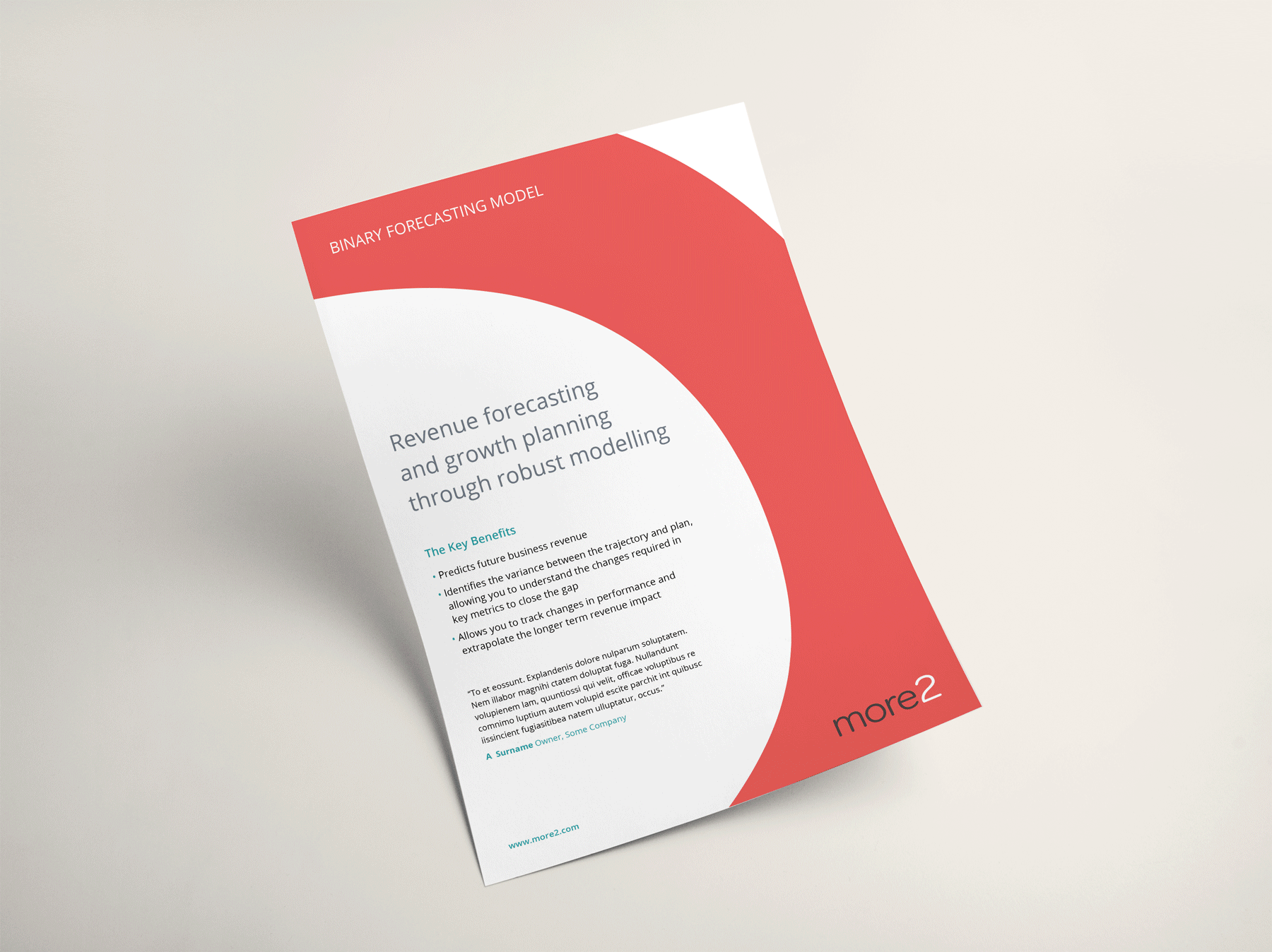 Branding for product sheets