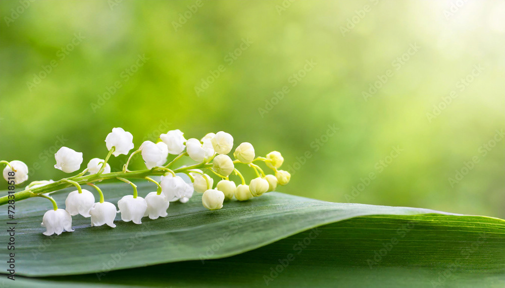muguet de mai, brin porte bonheur du 1er mai, de la fête du travail et du printemps