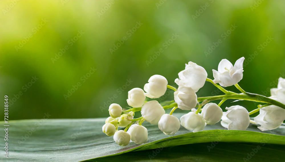 brin de muguet porte bonheur du premier mai, fête du travail et fête du printemps