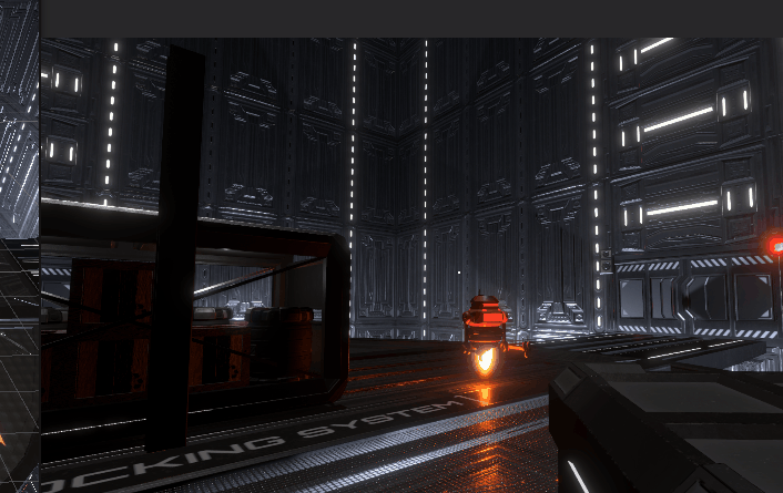 The player throws a crate at an enemy