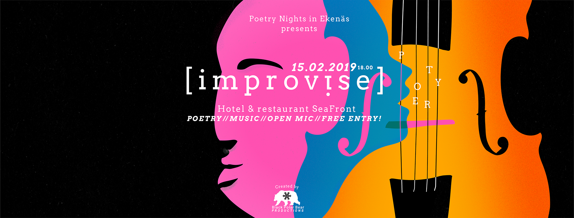 Vector illustration for Poetry Nights