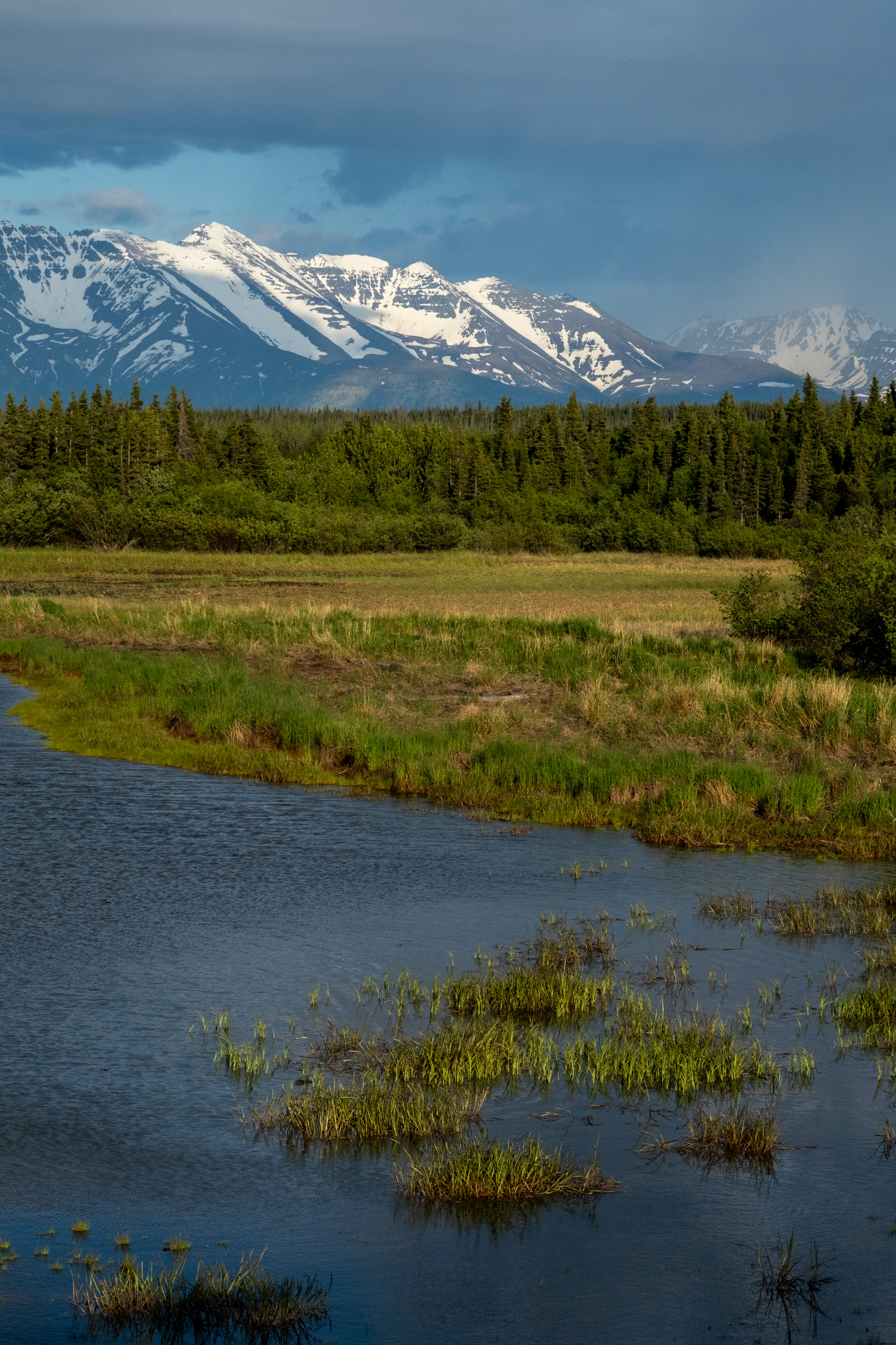 The mouth of of the Brooks River