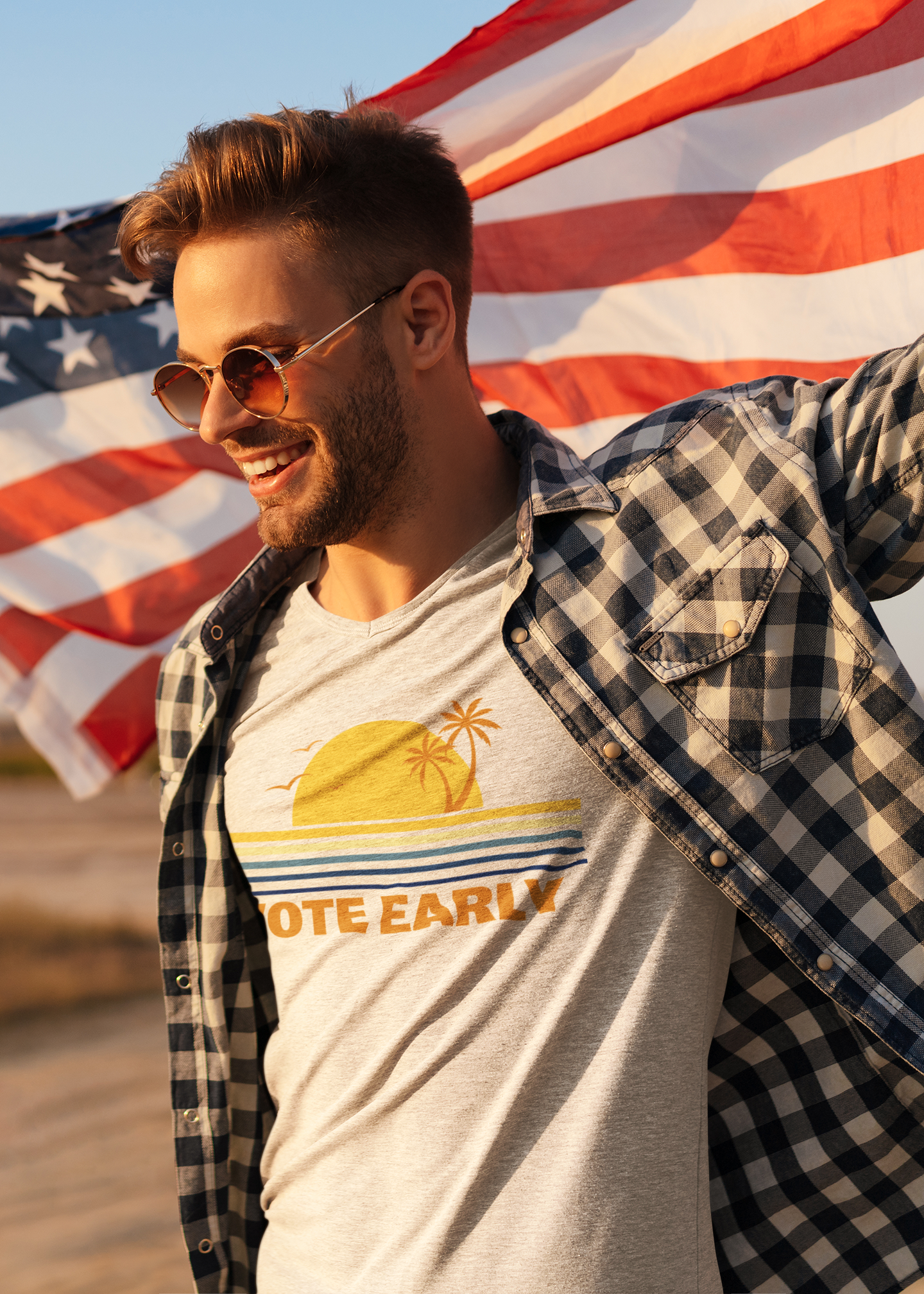 Vote Early Day T-Shirt Design & Mockup