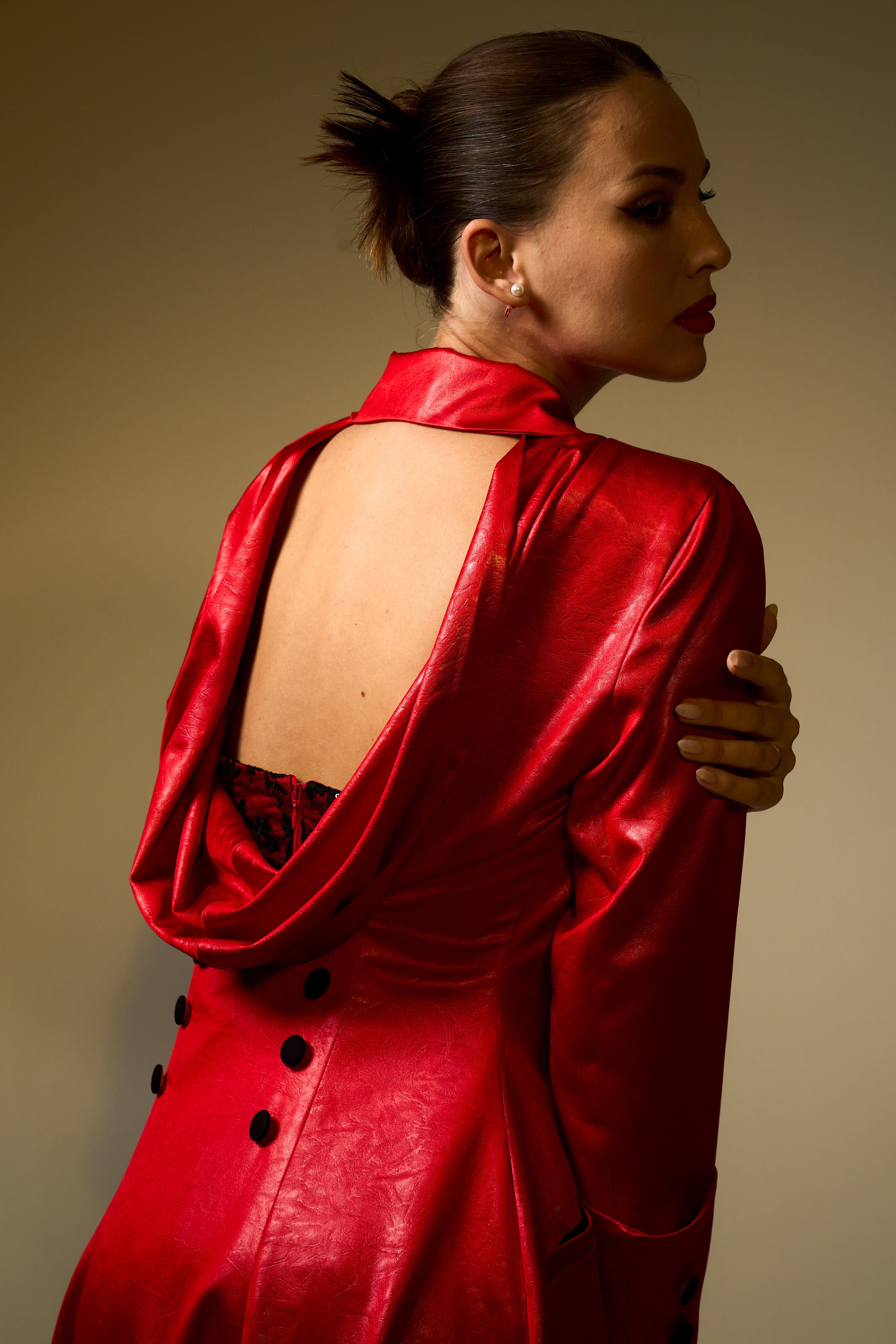 Paradox-A tension between allure and consequence. This series explores the duality of beauty—where attraction exists alongside danger, and elegance carries an edge of uncertainty.  Shot in Bangkok for a Raffles International College student mini collection.