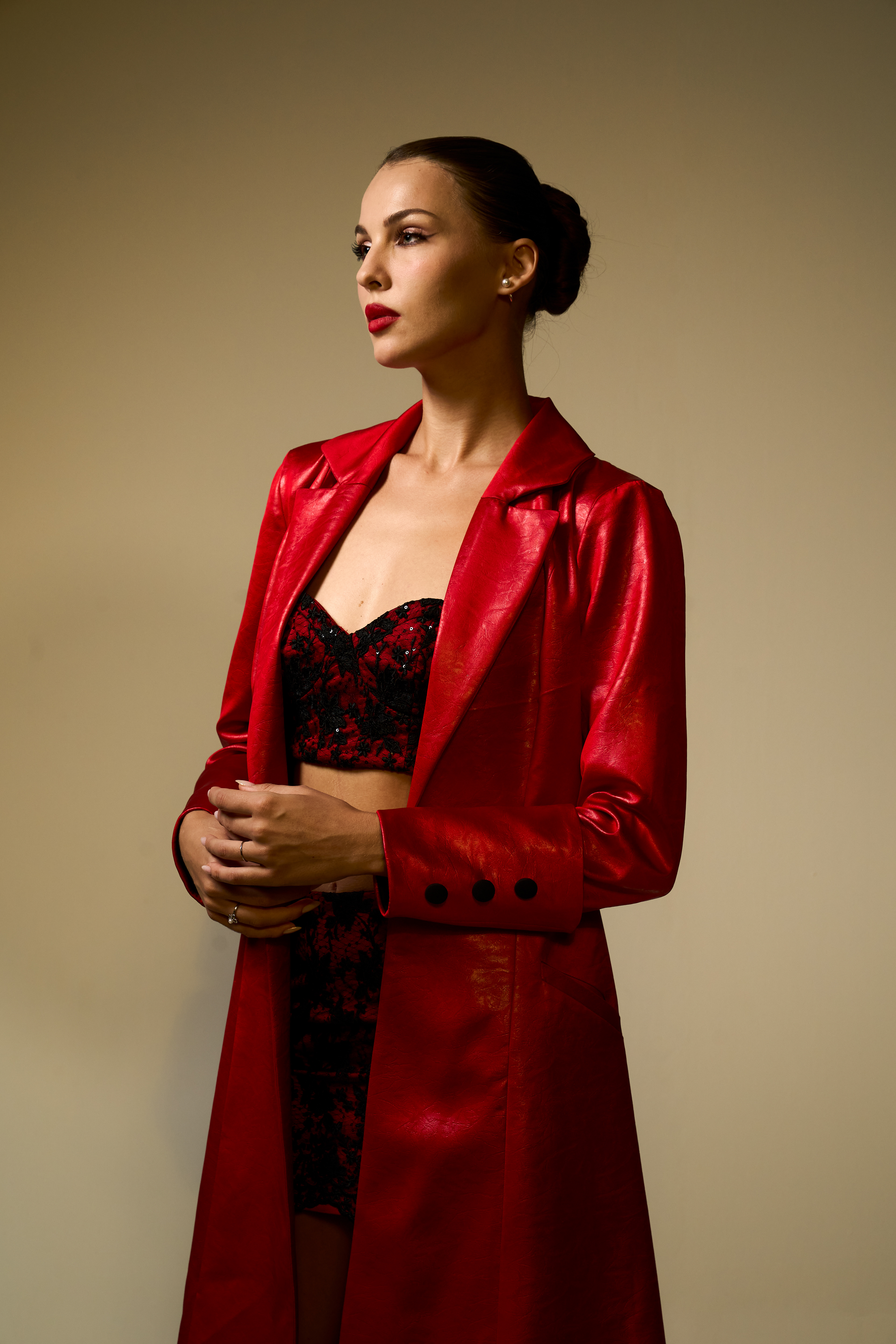 Paradox-A tension between allure and consequence. This series explores the duality of beauty—where attraction exists alongside danger, and elegance carries an edge of uncertainty.  Shot in Bangkok for a Raffles International College student mini collection.