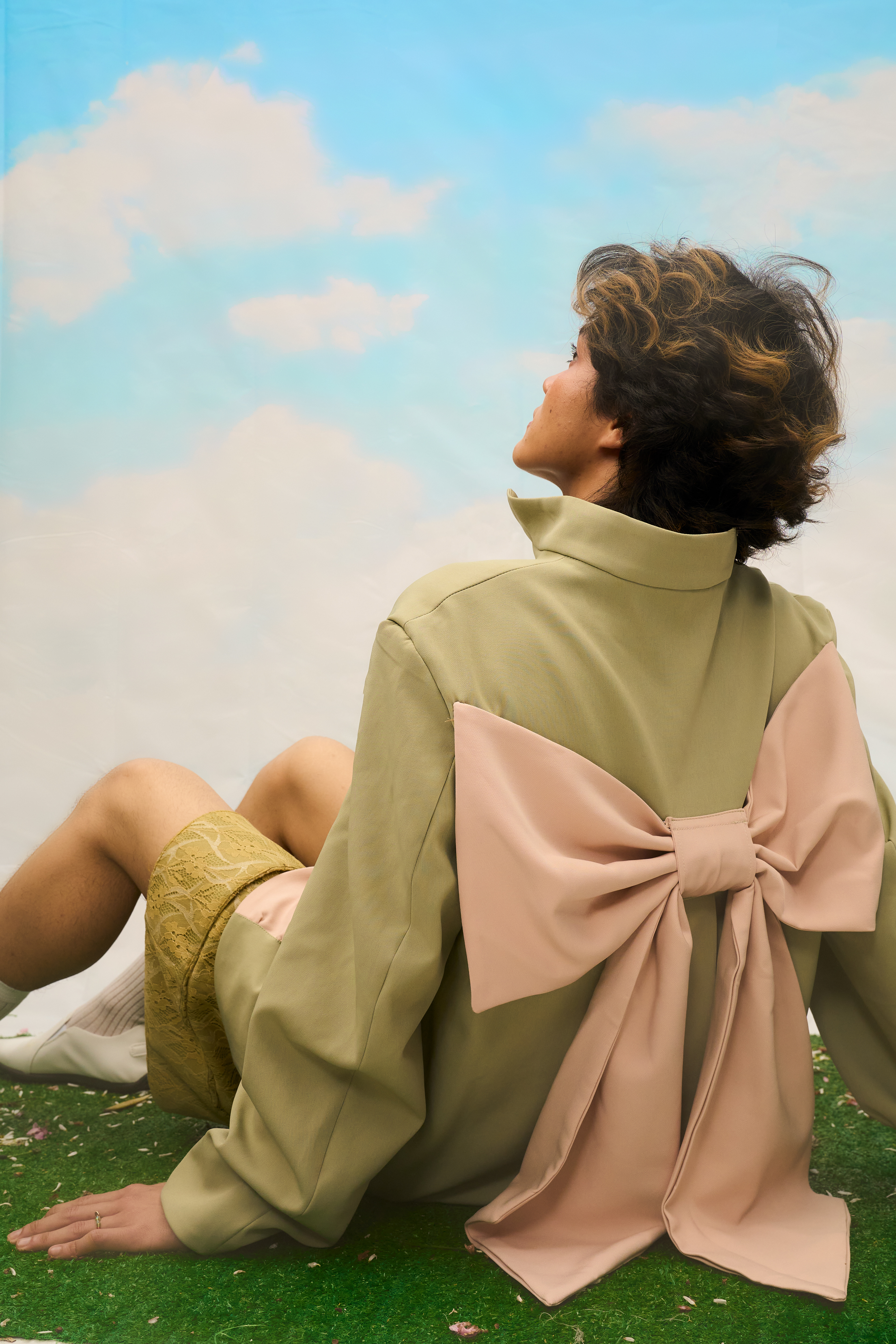 Soft Escape-A playful exploration of lightness and imagination, where soft silhouettes and pastel tones create a dreamlike atmosphere. Inspired by a gentle detachment from reality, the collection captures a sense of freedom, youth, and quiet storytelling through form and movement.  Mini collection for Raffles International College design student. Shot in Bangkok.