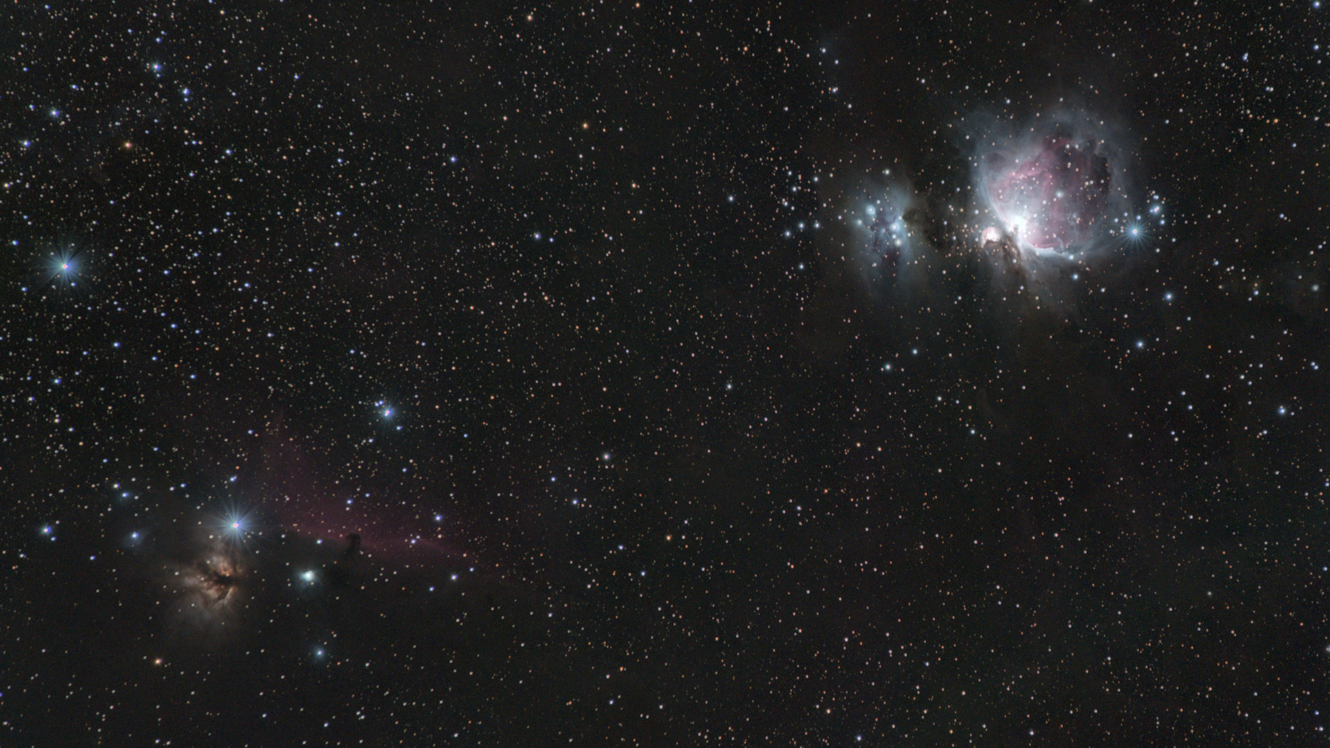 Orion & surrounding Nebulae