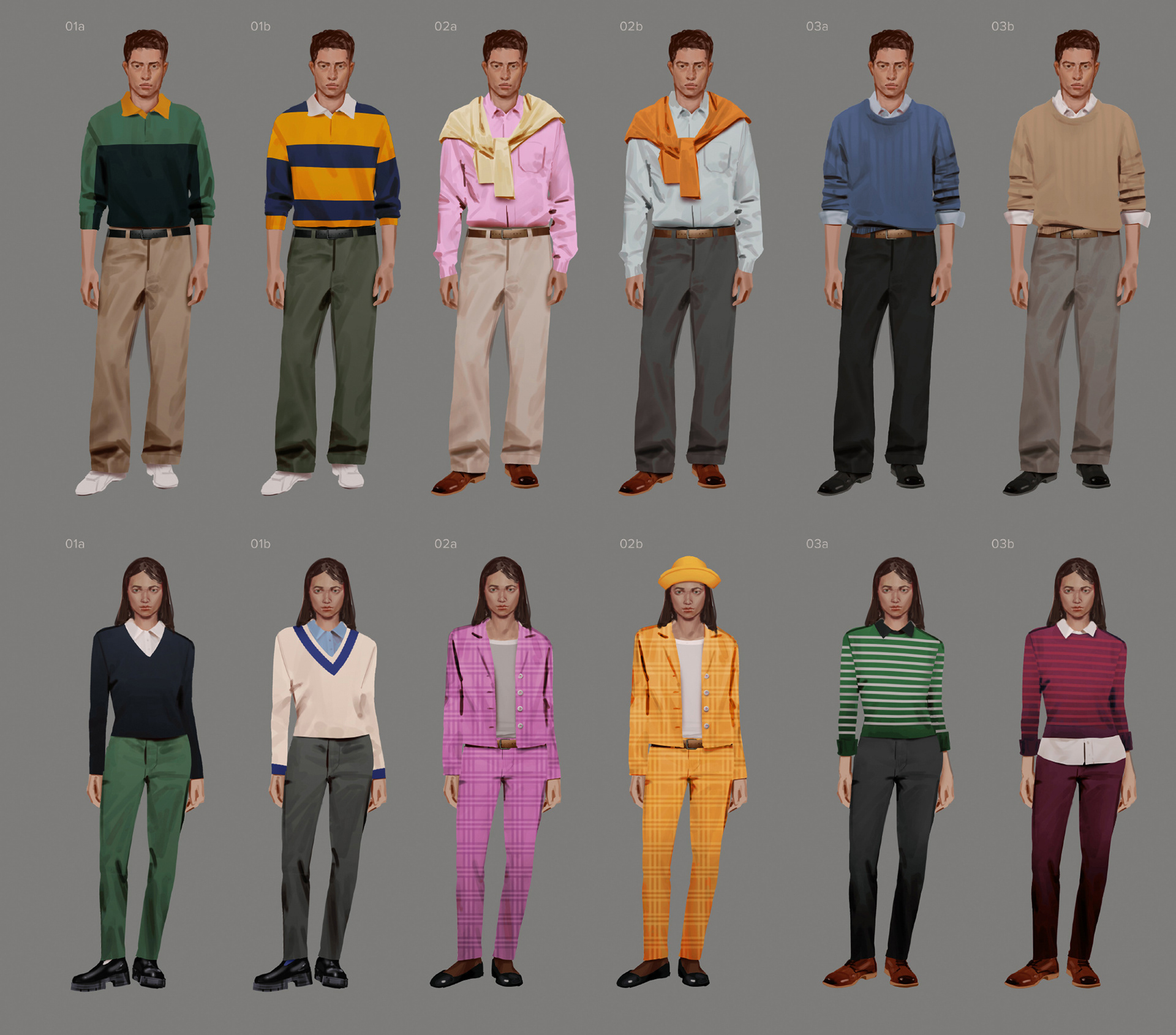Unused Preppy NPC Concepts
