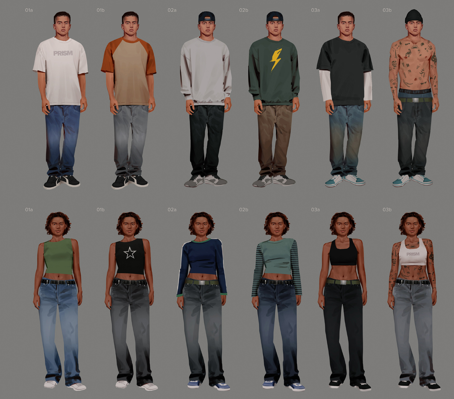 Unused Skater NPC Concepts
