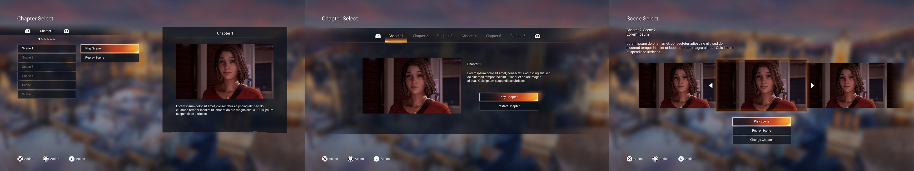 Alternate Chapter Select Concepts