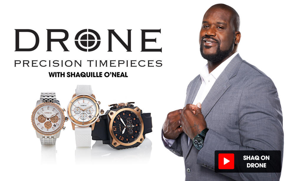 Drone precision timepieces with Shaquille O'Neal