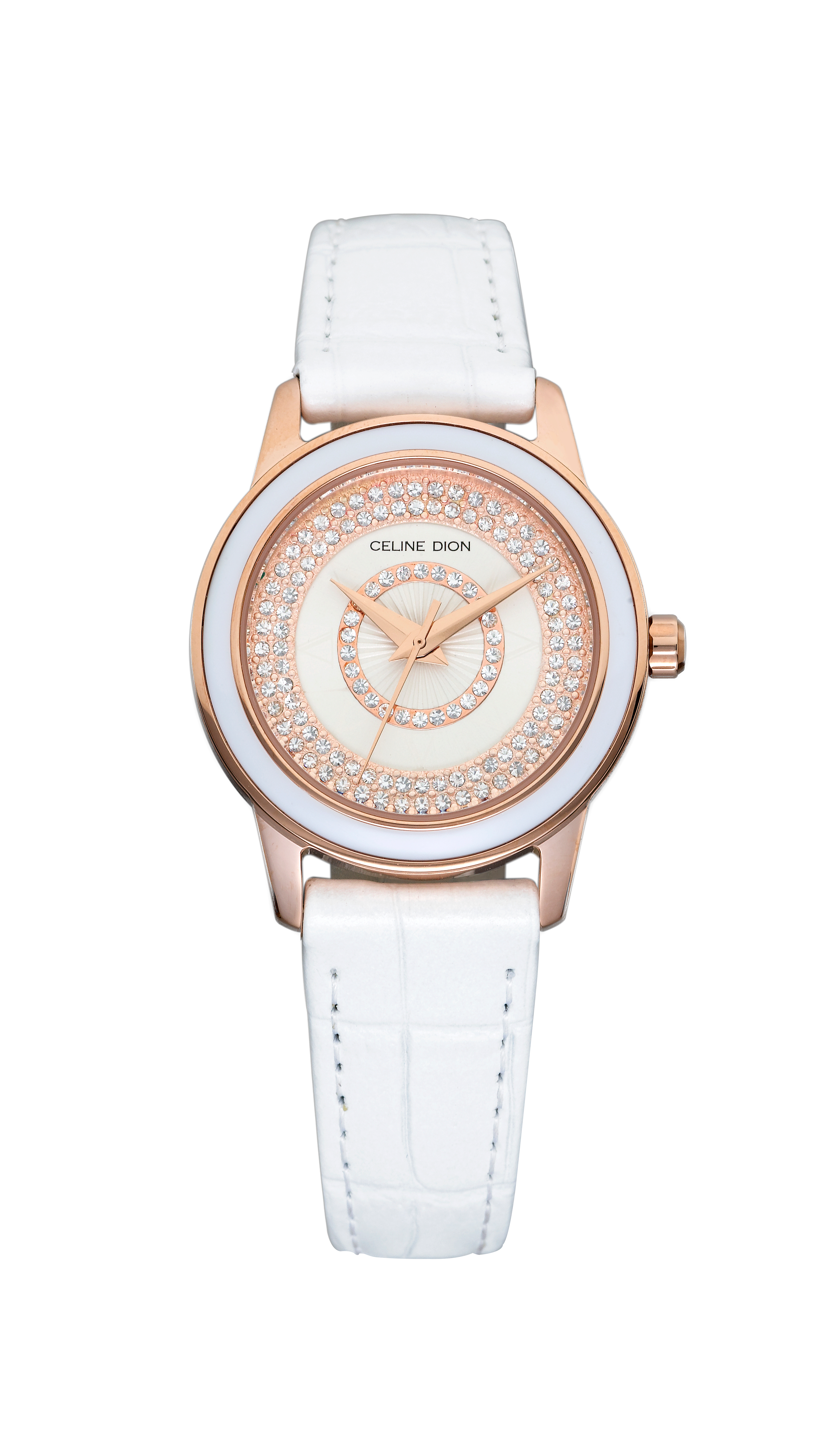 Rose Gold w/White band