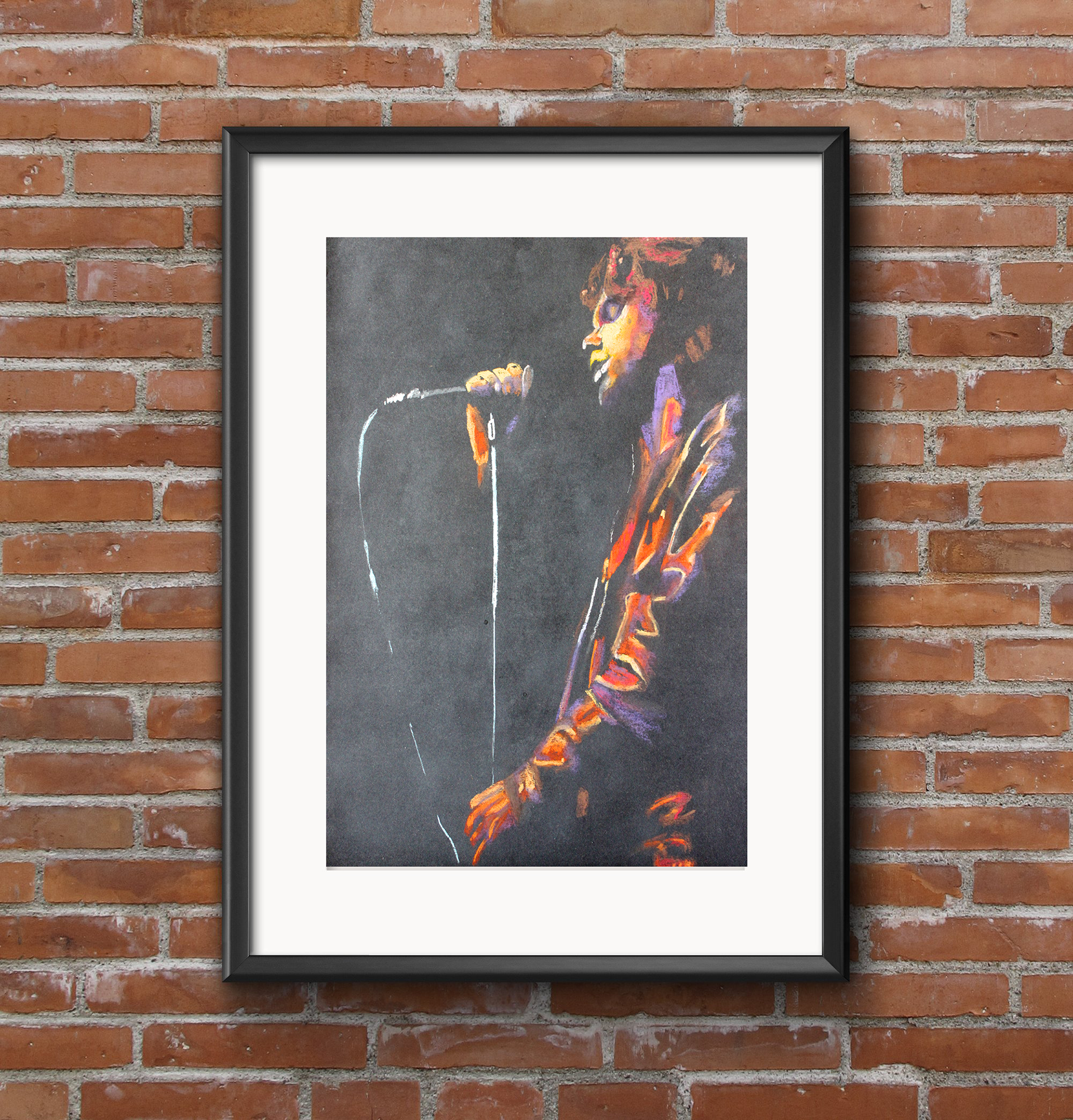 Pastel Drawing of Jim Morrison (The Doors)