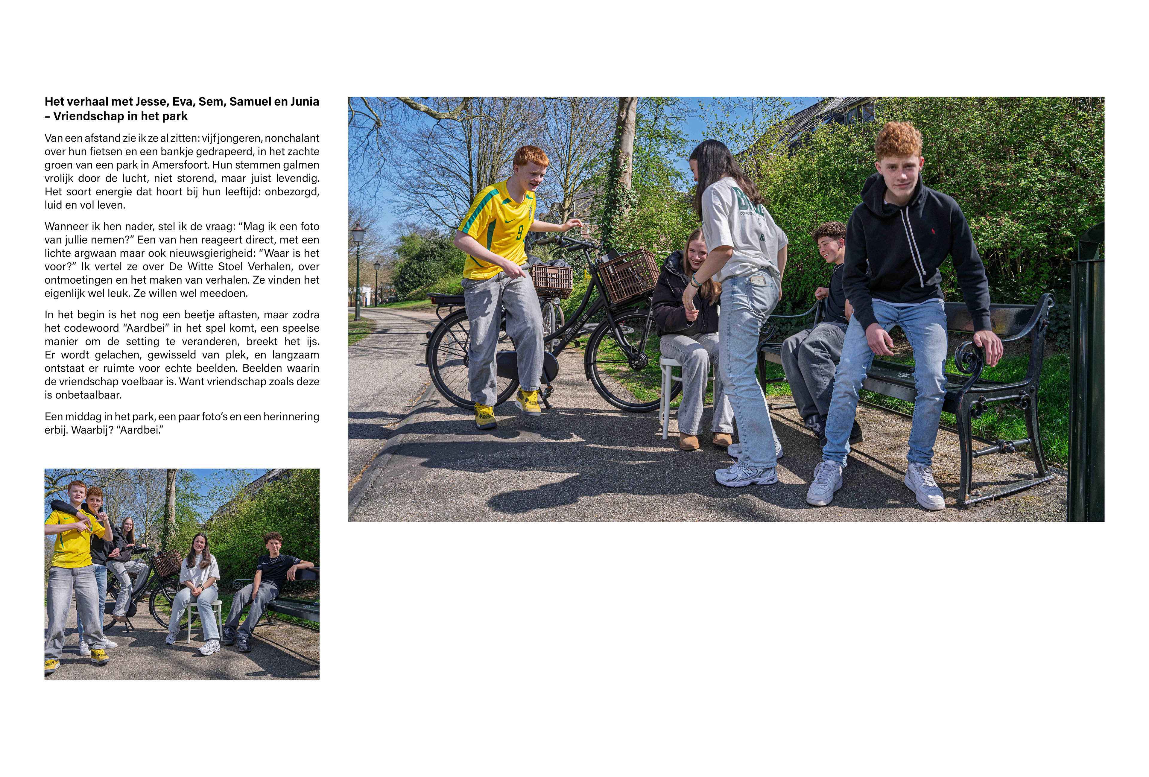 Het verhaal met JEsse, Eva, Sem, Samuel en Junia