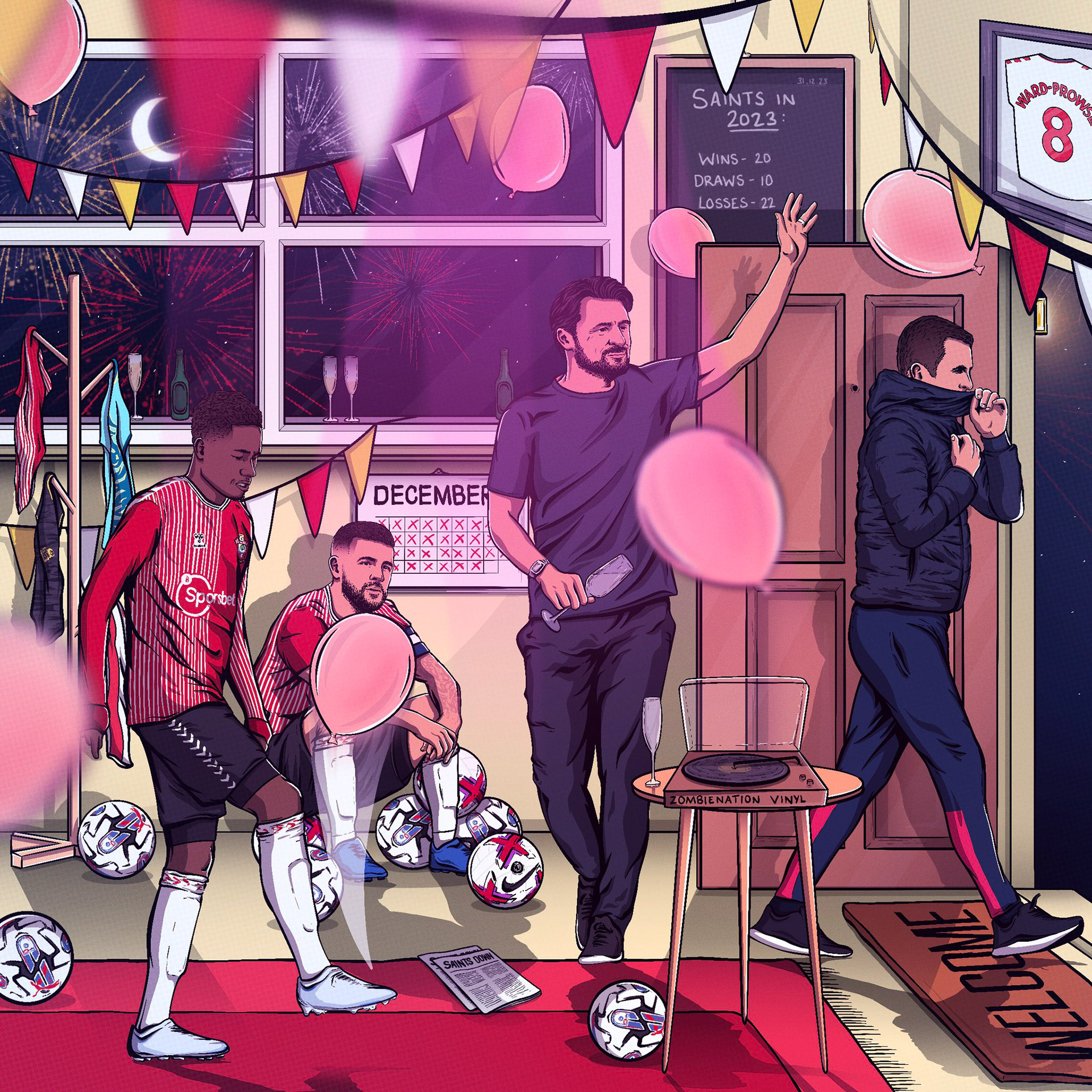 Southampton's 2023 New Year's Eve party