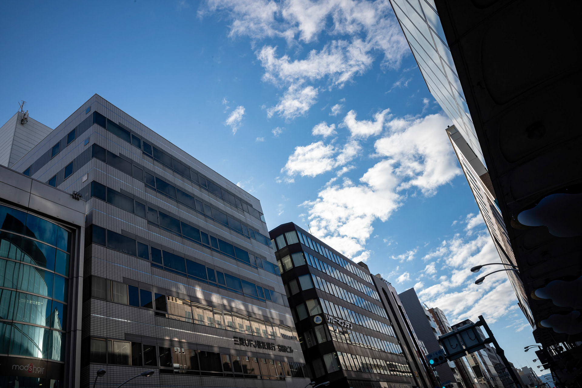 Reflection of the building is as attractive as the blue sky