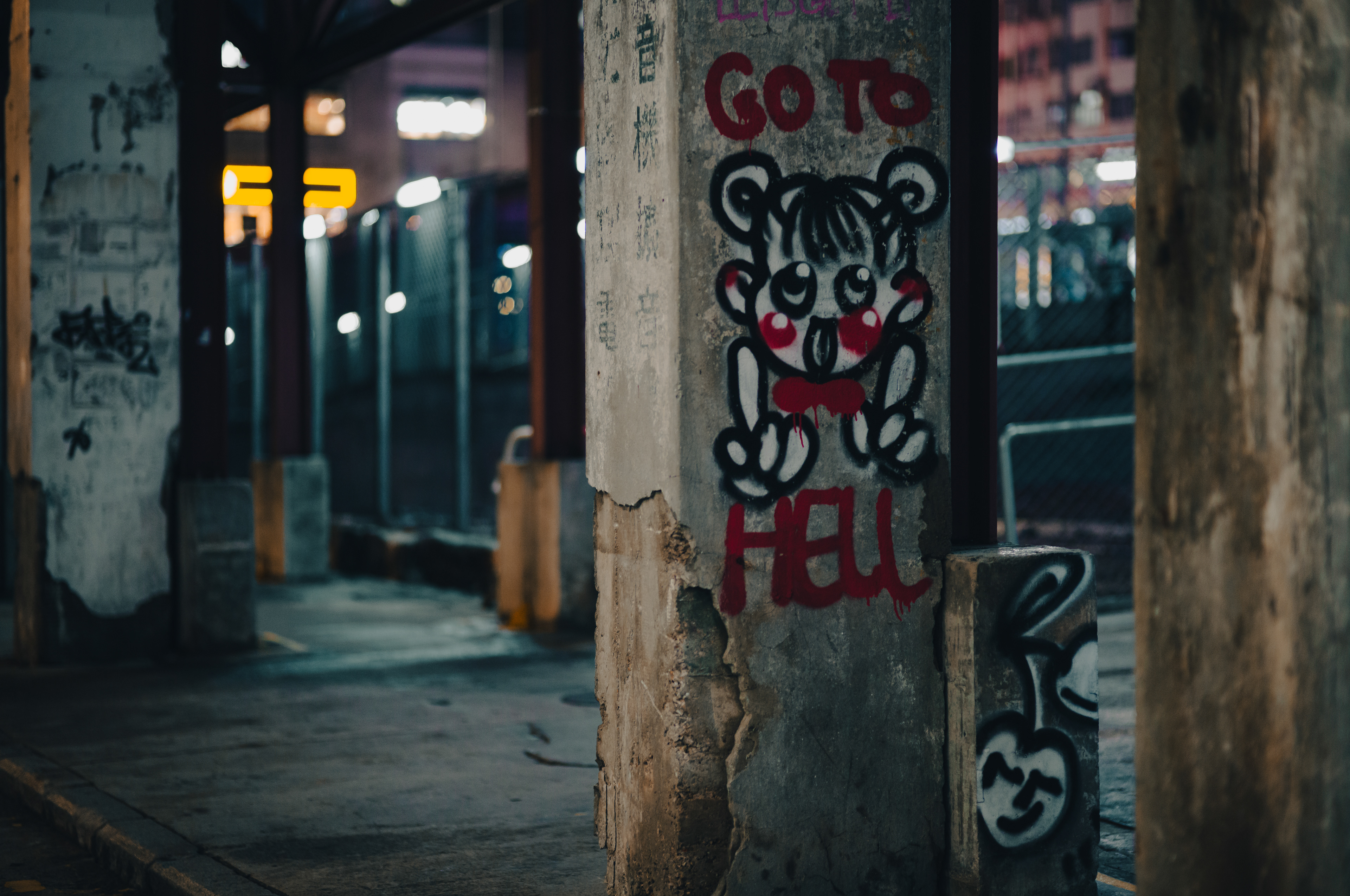GO TO HELL at Yue Man Square [LEICA M11, Voigtlander Nokton 75mm f/1.5 Aspherical]