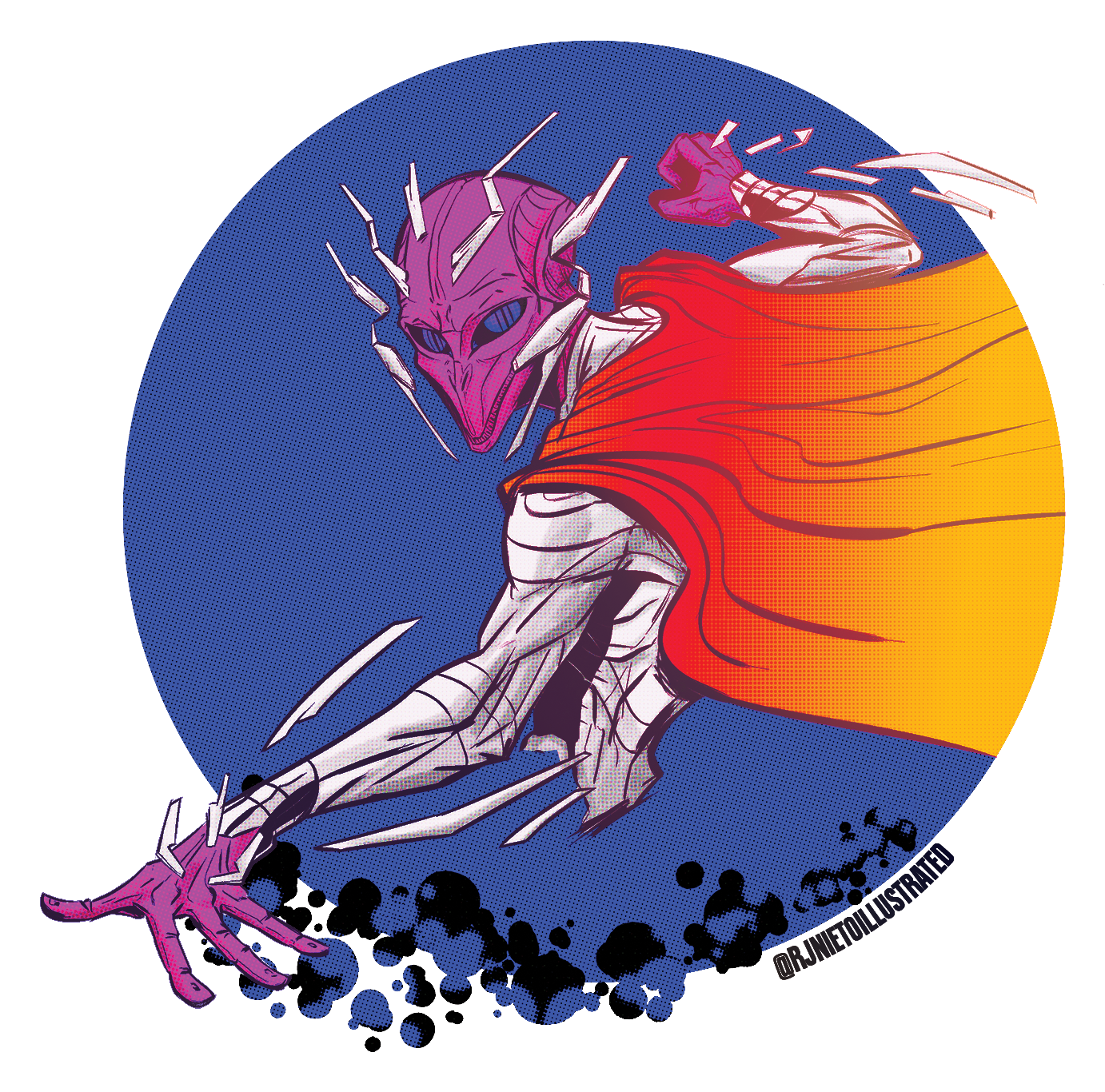 EXTRAORDINOZOIC STICKER SERIES 1-POST-HUMAN WARRIOR