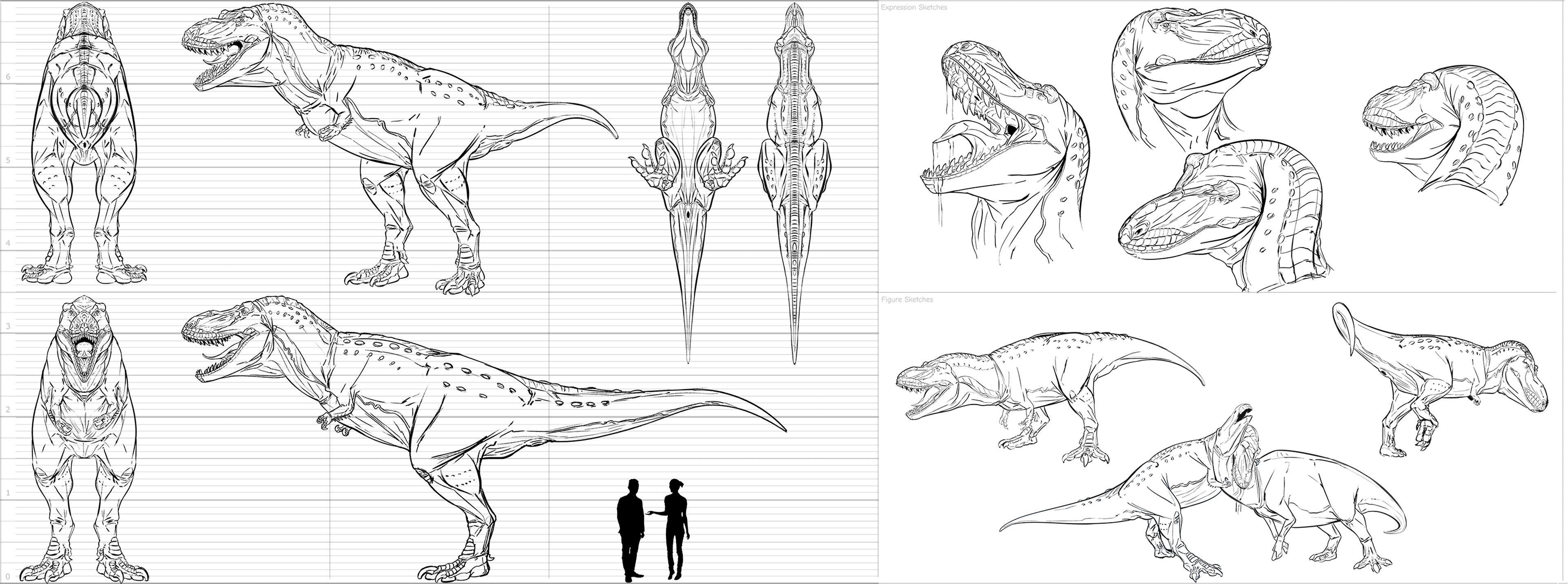 PROJECT: APEX STUDIES-DESIGNER BILOGICALS T.REX V2 MODELSHEET