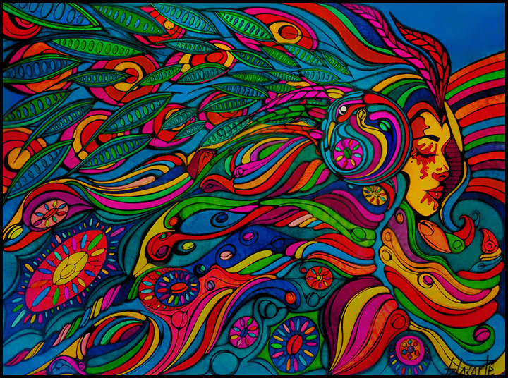 Taste the Rainbow - 4 ' x 3.5' acrylic on mat board