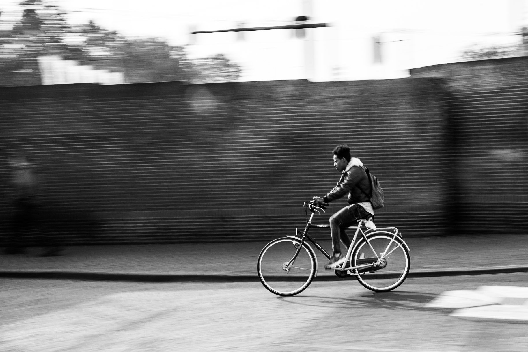 Fietser op Airborneplein (2017)