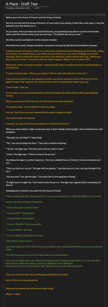 The second draft. 