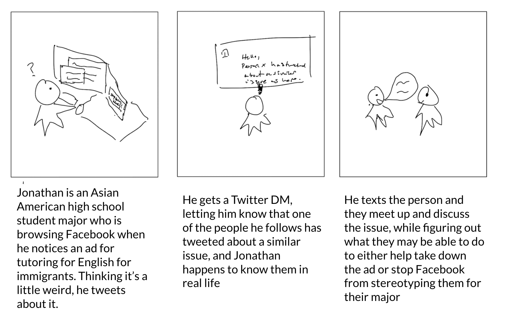 Example storyboard