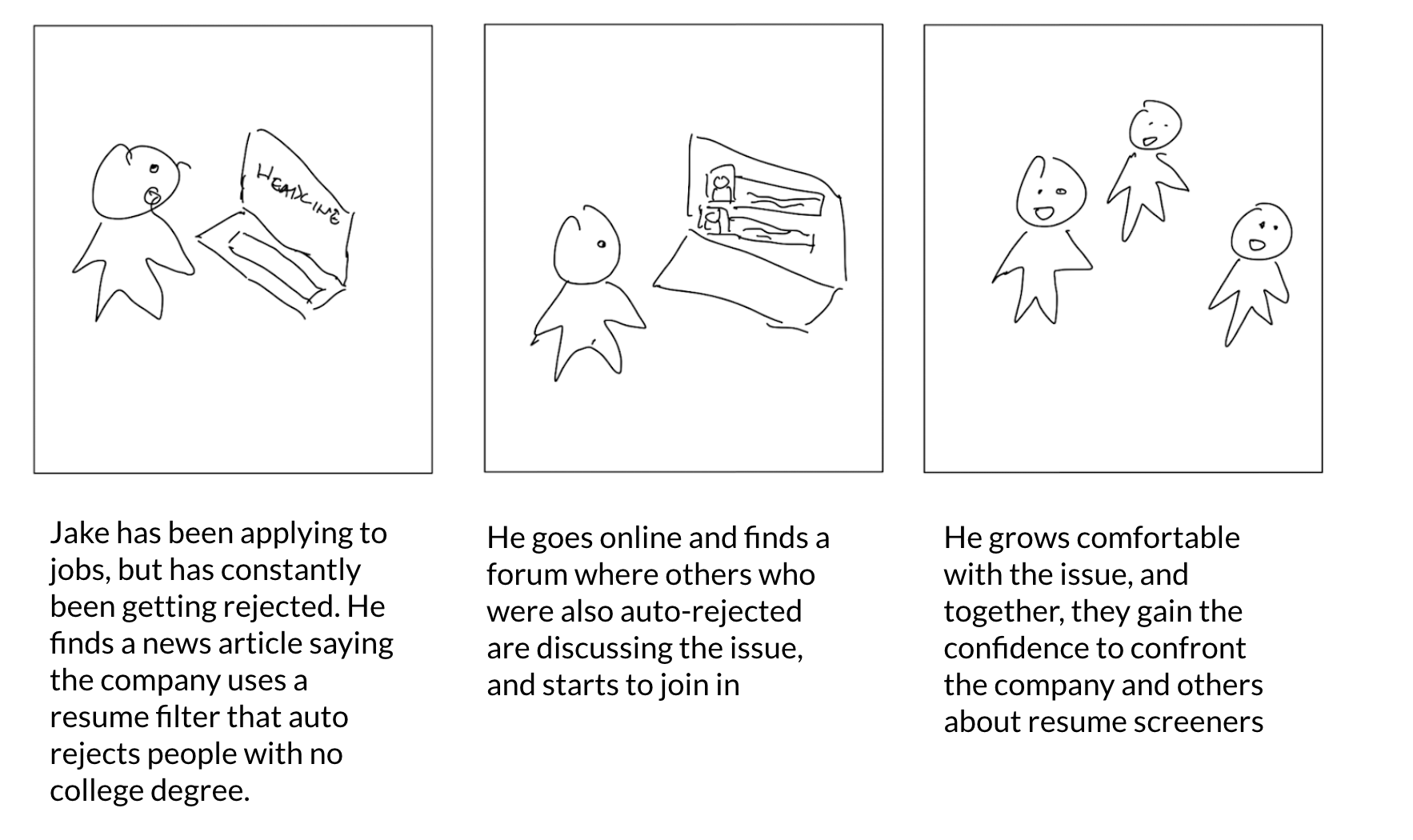 Example storyboard