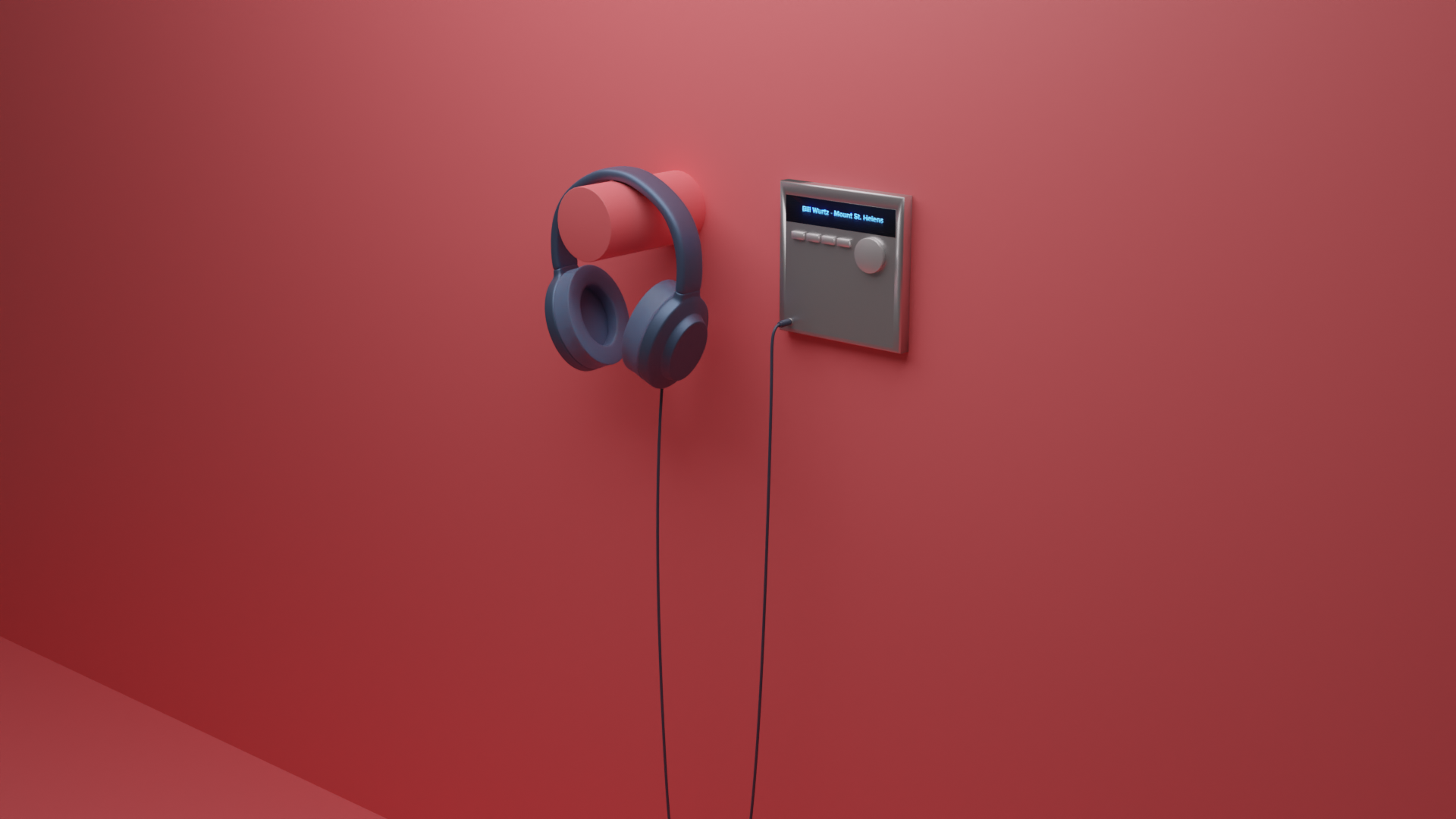 Wall mounted headphones