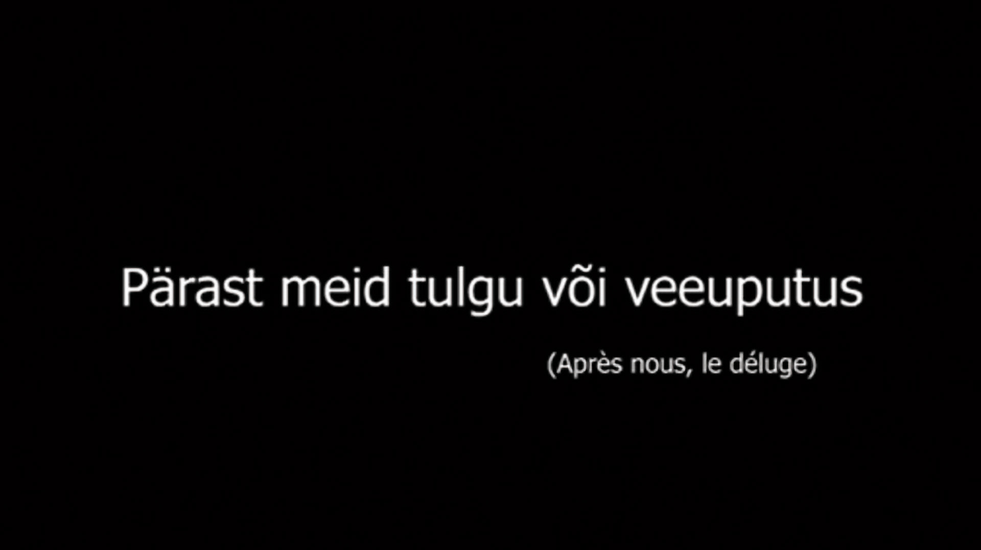 Pärast meid tulgu või veeuputus