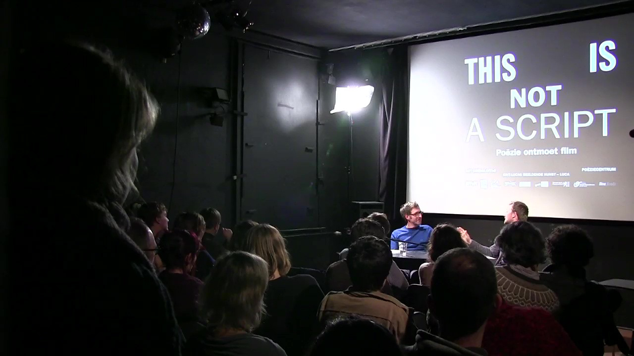 Tom Van Imschoot interviewing poet Paul Bogaert @ Art Cinema OFFoff