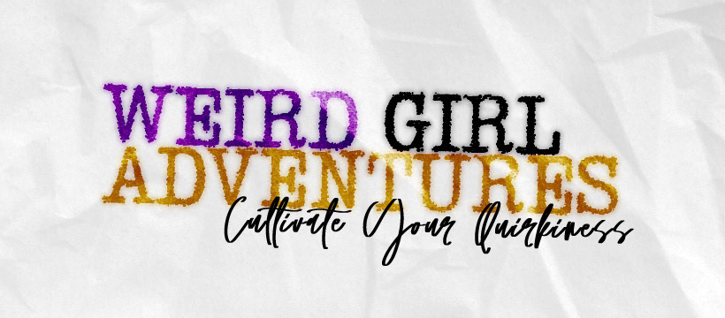 Facebook banner for a page promoting Shelley Brown's "Weird Girl Adventures".