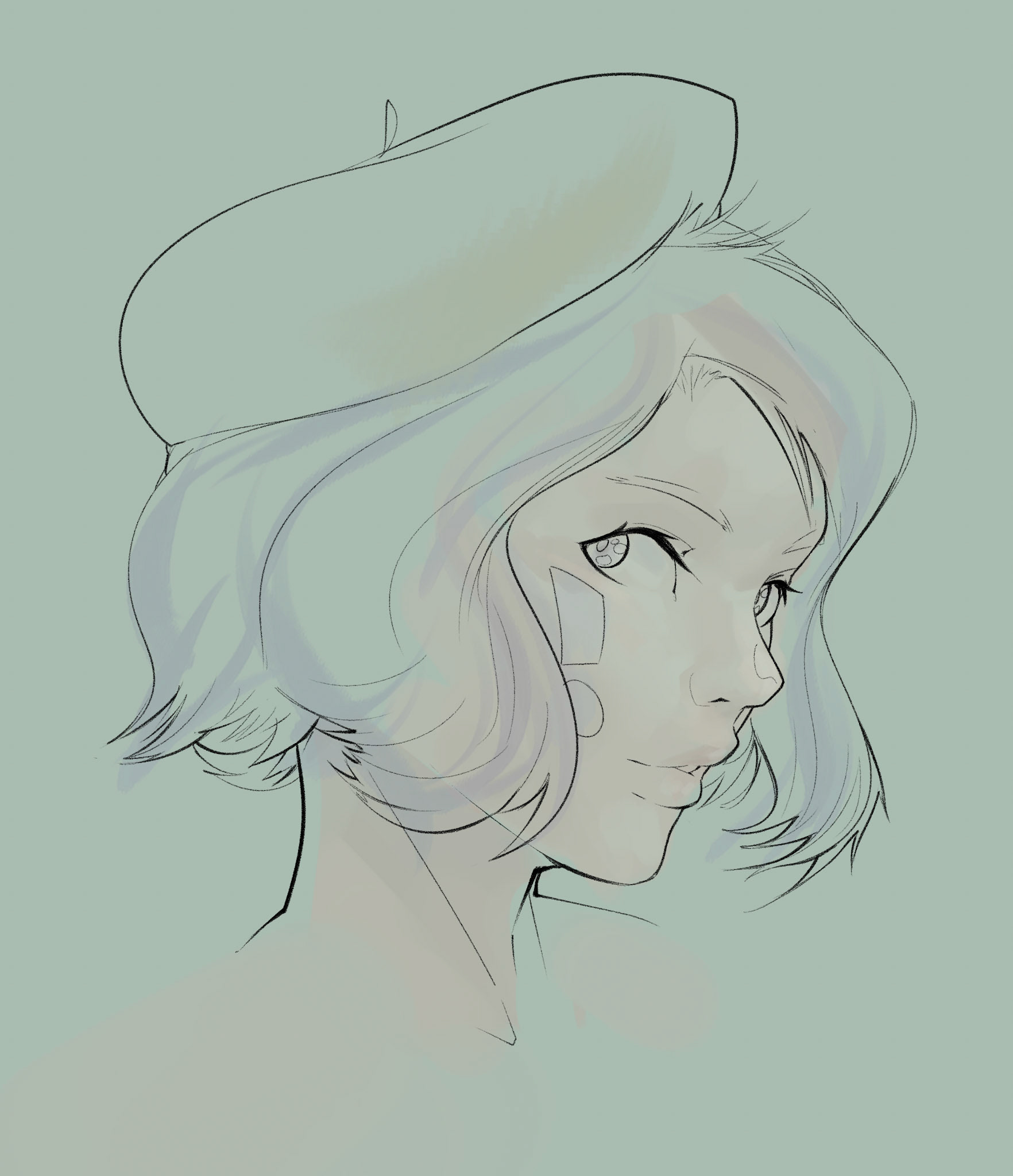 No Name- Experiment in using very light colors.