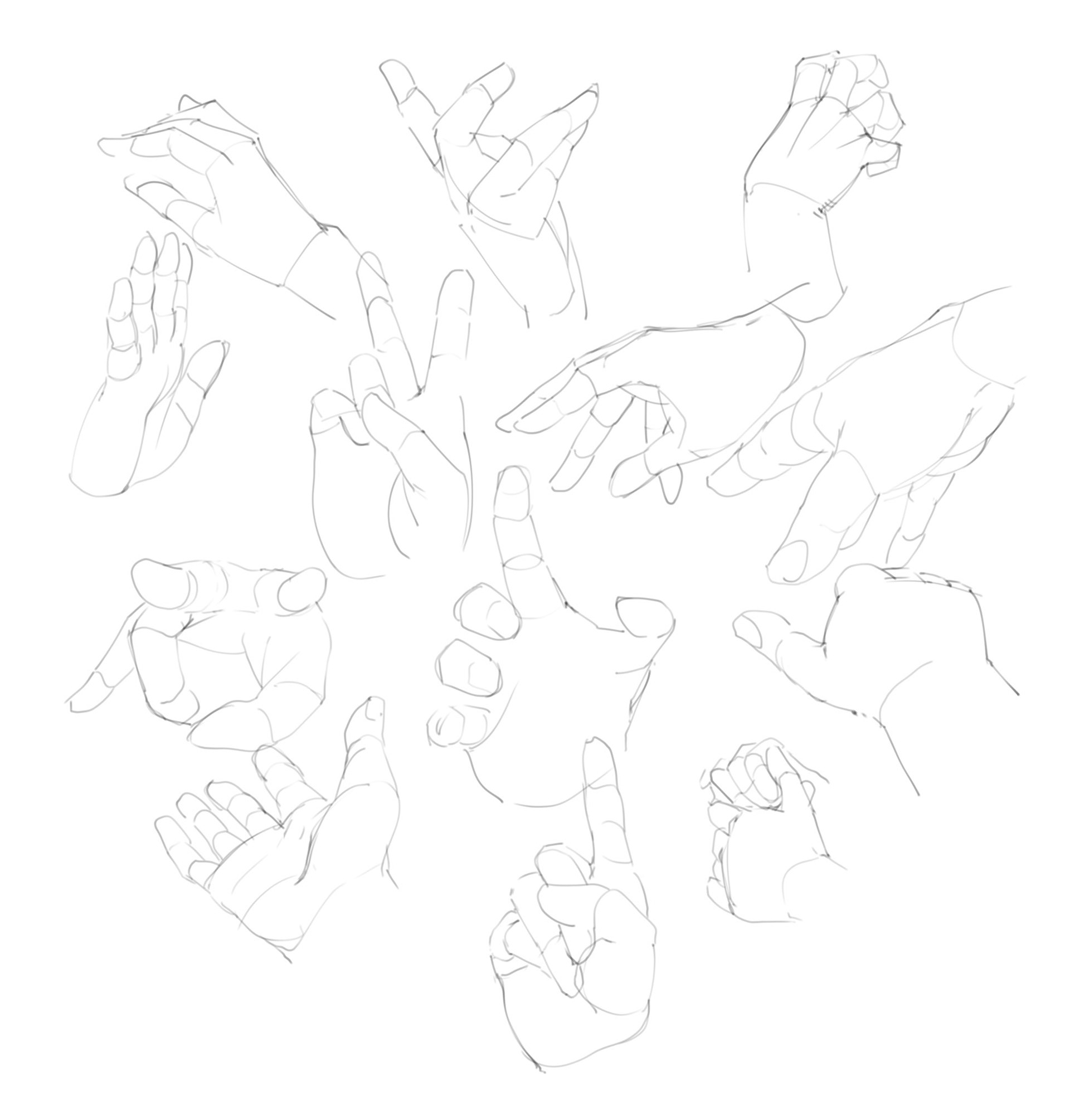 Study - Hand Studies.