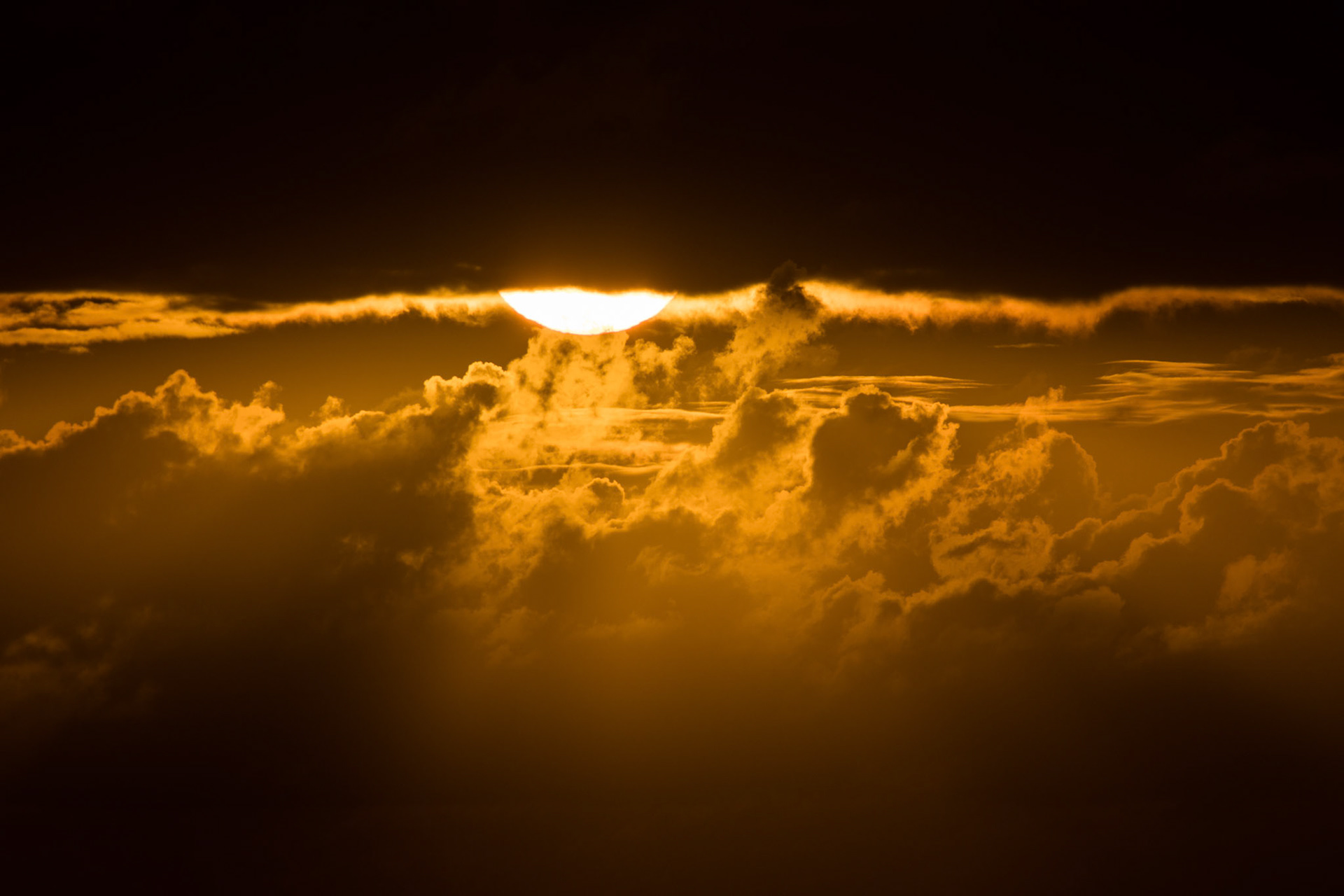 Sunset in the Caribbean Sea