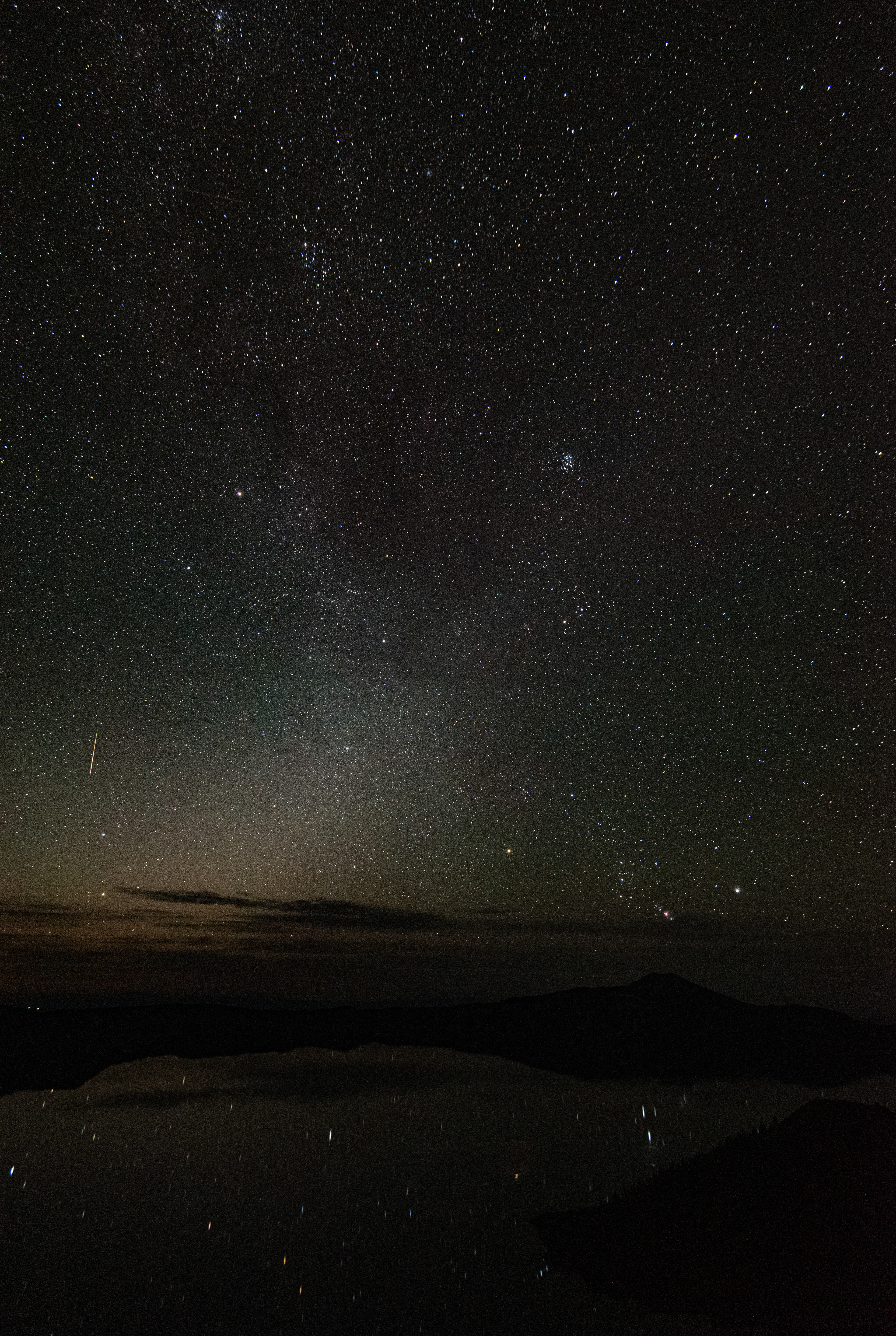 Perseids Meteor Shower, Crater Lake, Oregon