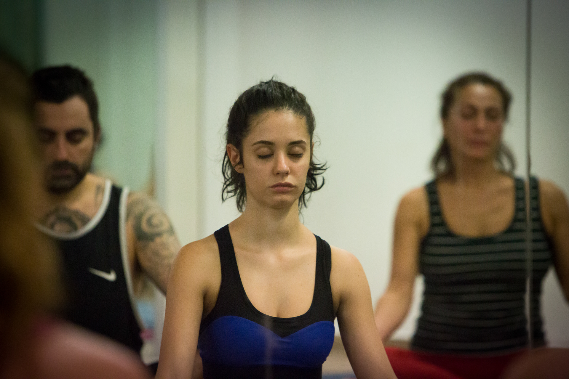 Jared Mccann in lezione a Bikram Yoga Roma