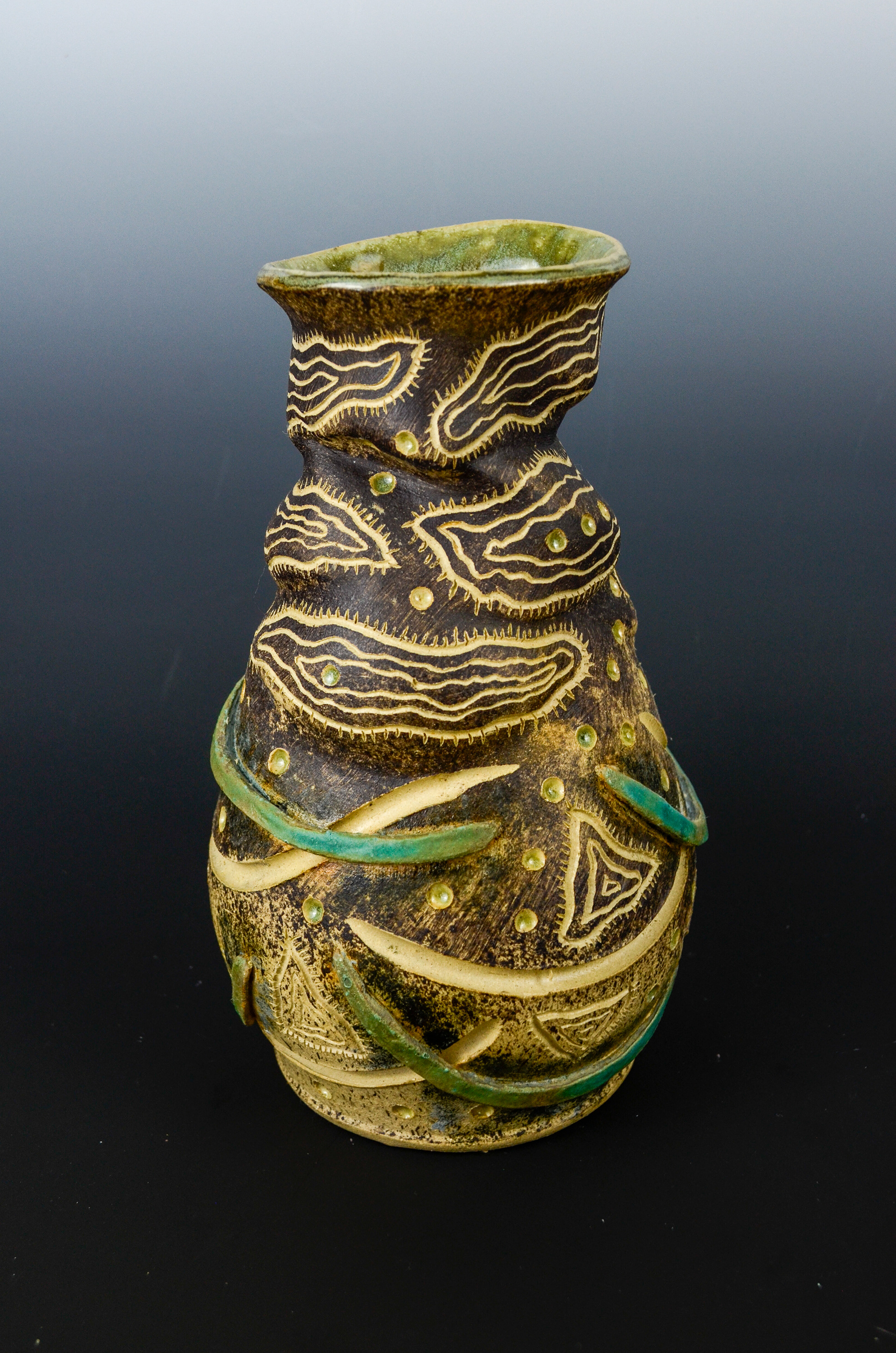 Amoeba vase, 2024 (oxidation)