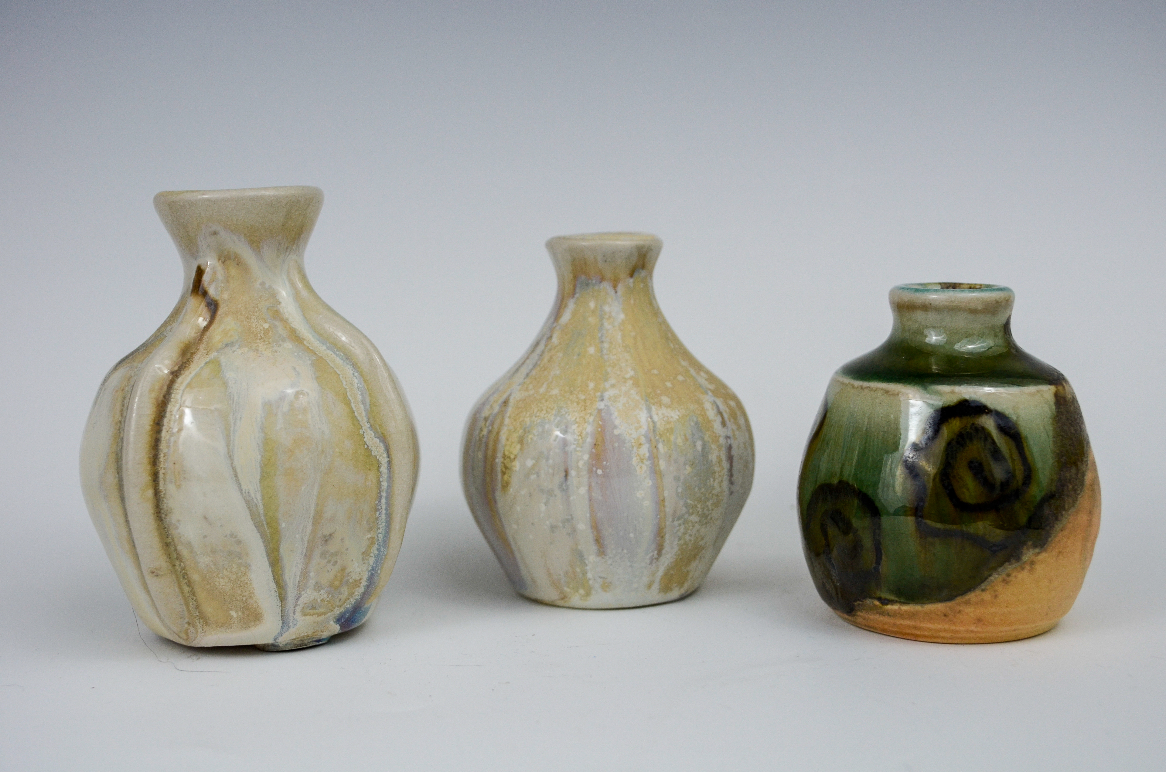 Mini soda fired vases, 2025