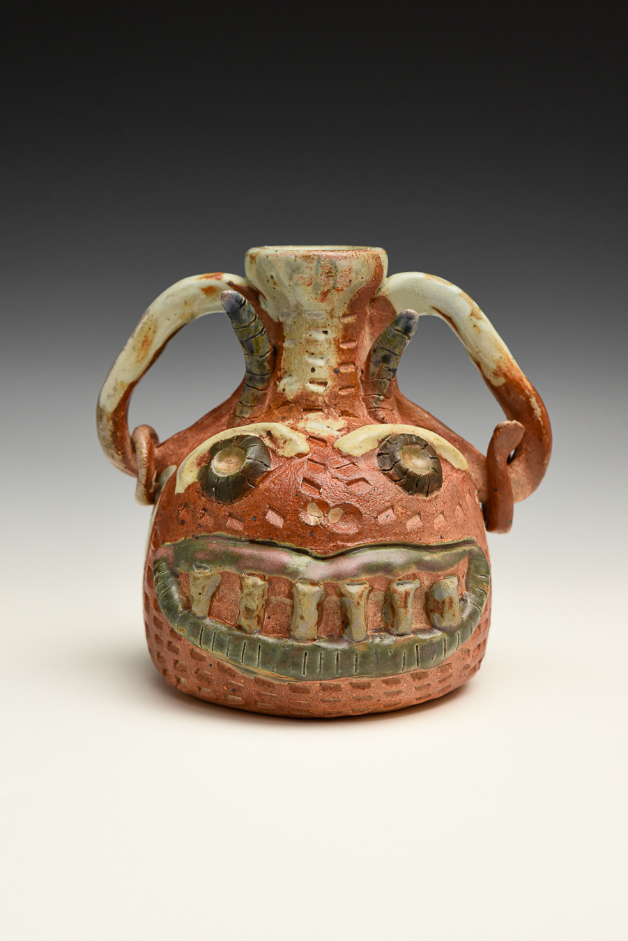 Smiley Jug, 2023 (soda fired)