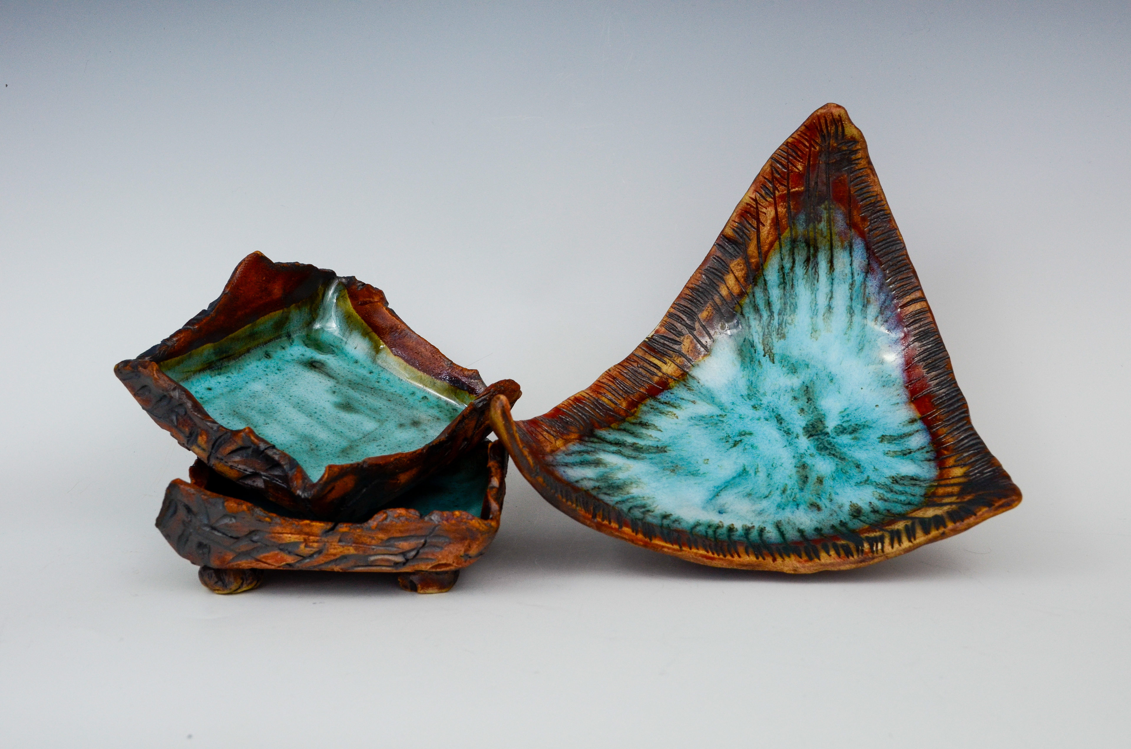 Texture Trays, 2026 (oxidation)