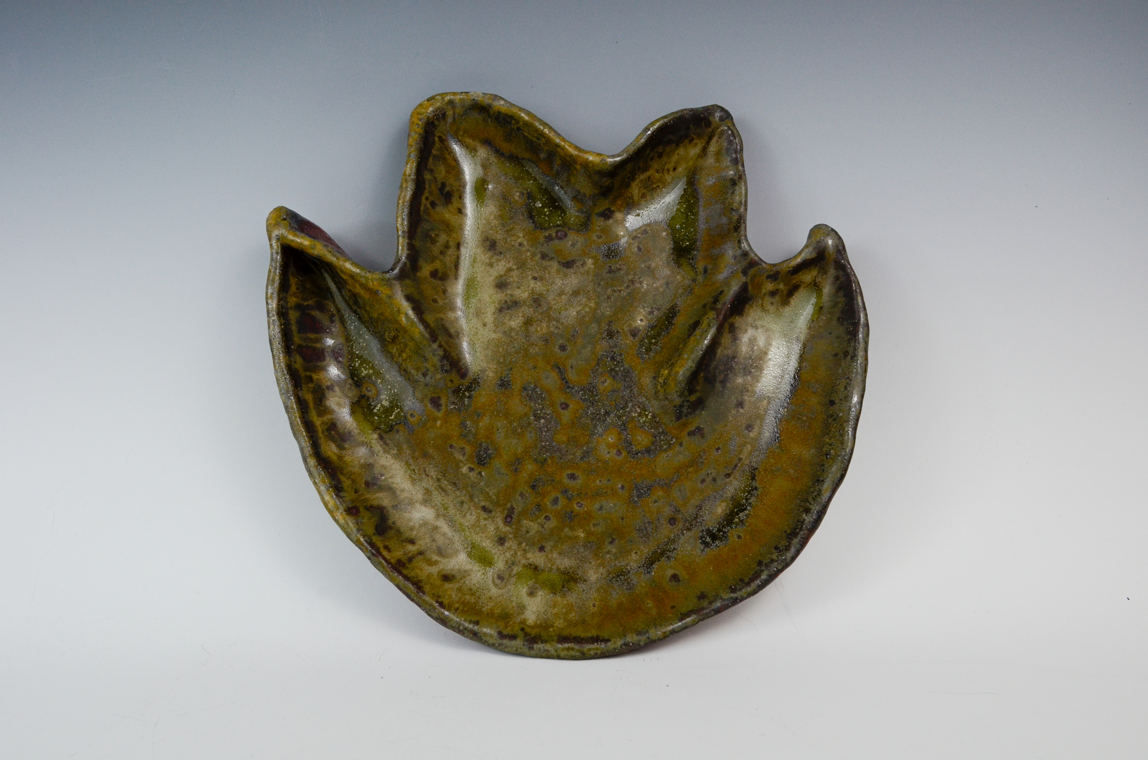 Tulip Poplar Leaf Tray,  2026 (wood fired)