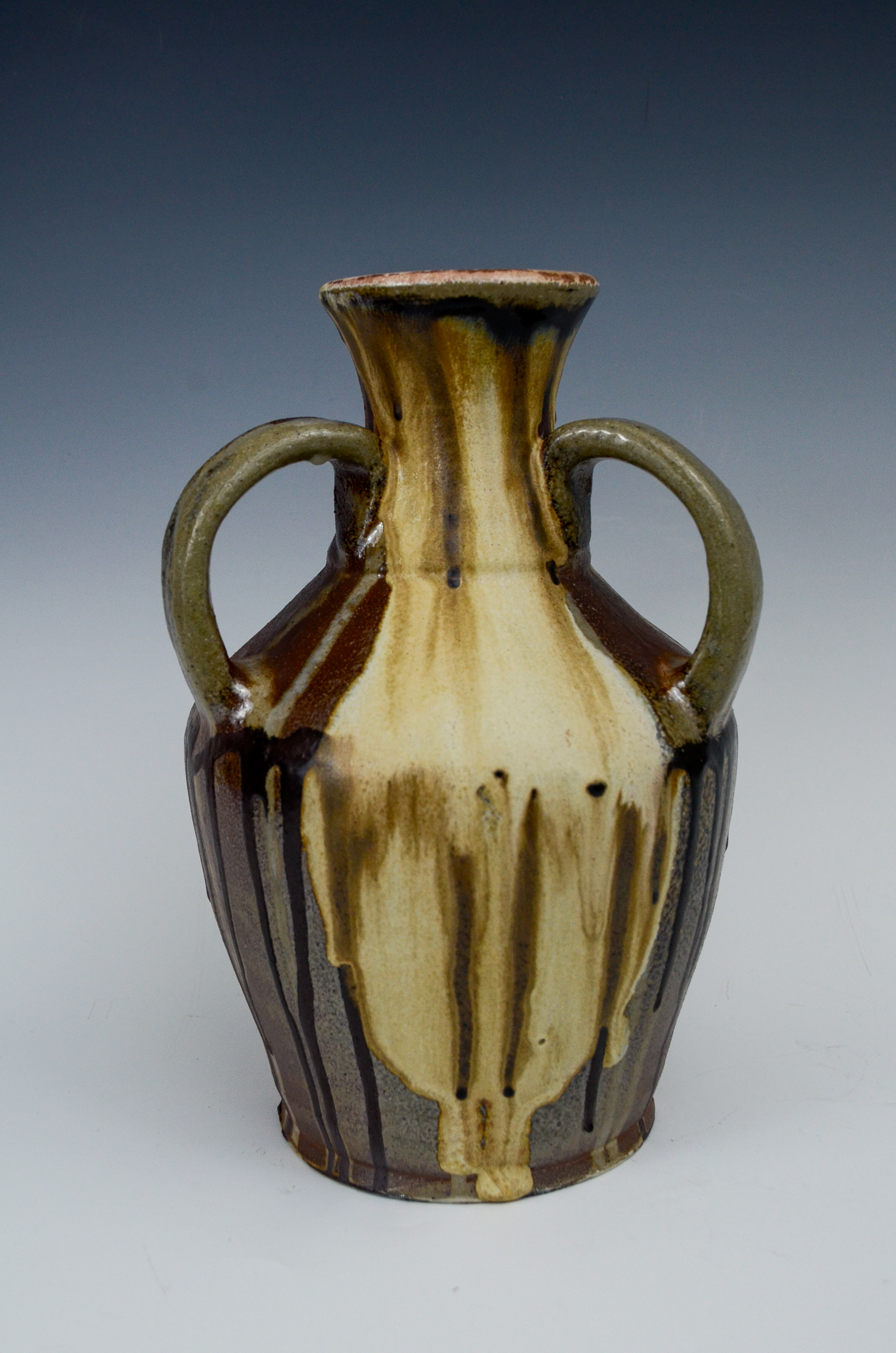 Tri-handle Vase, 2025 (soda fired)