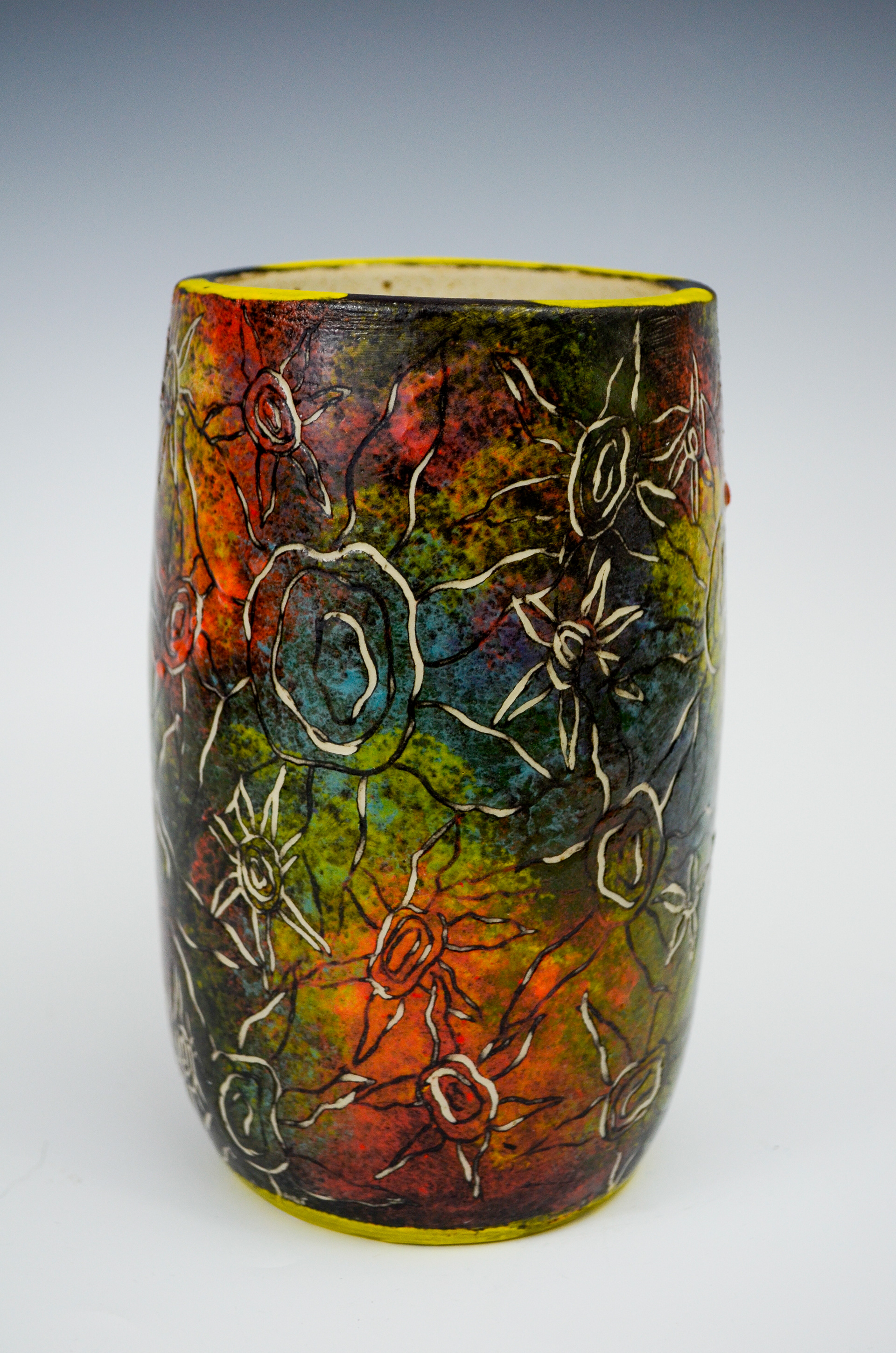 Rainbow Vase, 2025 (oxidation)
